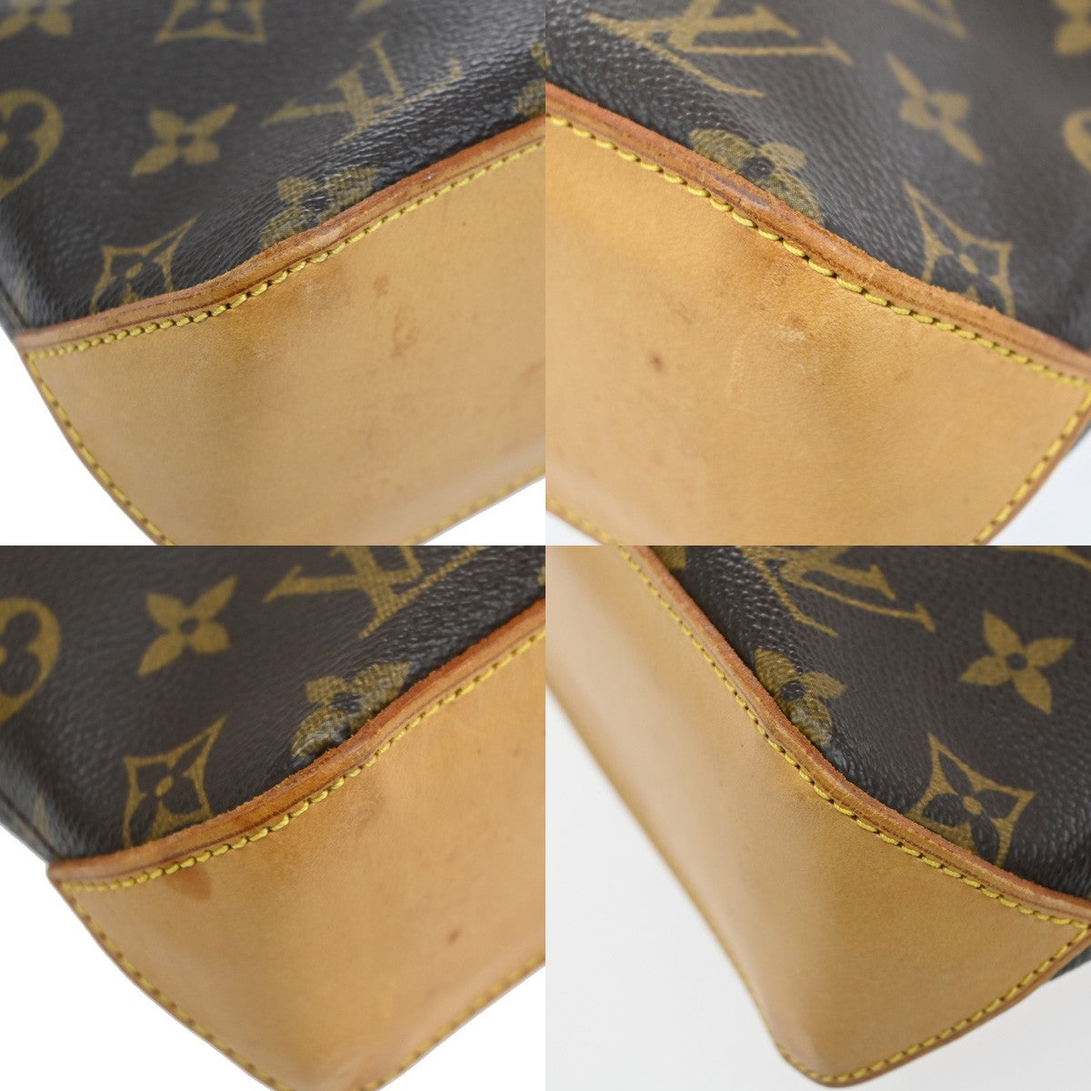 LOUIS VUITTON Logo Trotteur Shoulder Bag Monogram Leather Brown M51240 61SA037
