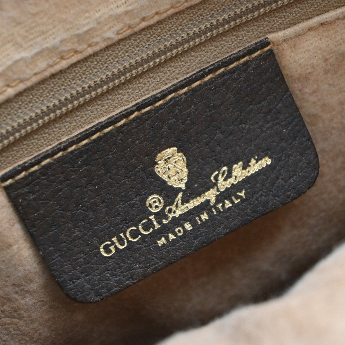 GUCCI Logo GG Pattern Sherry Shoulder Bag PVC Leather Brown Italy 65KP455