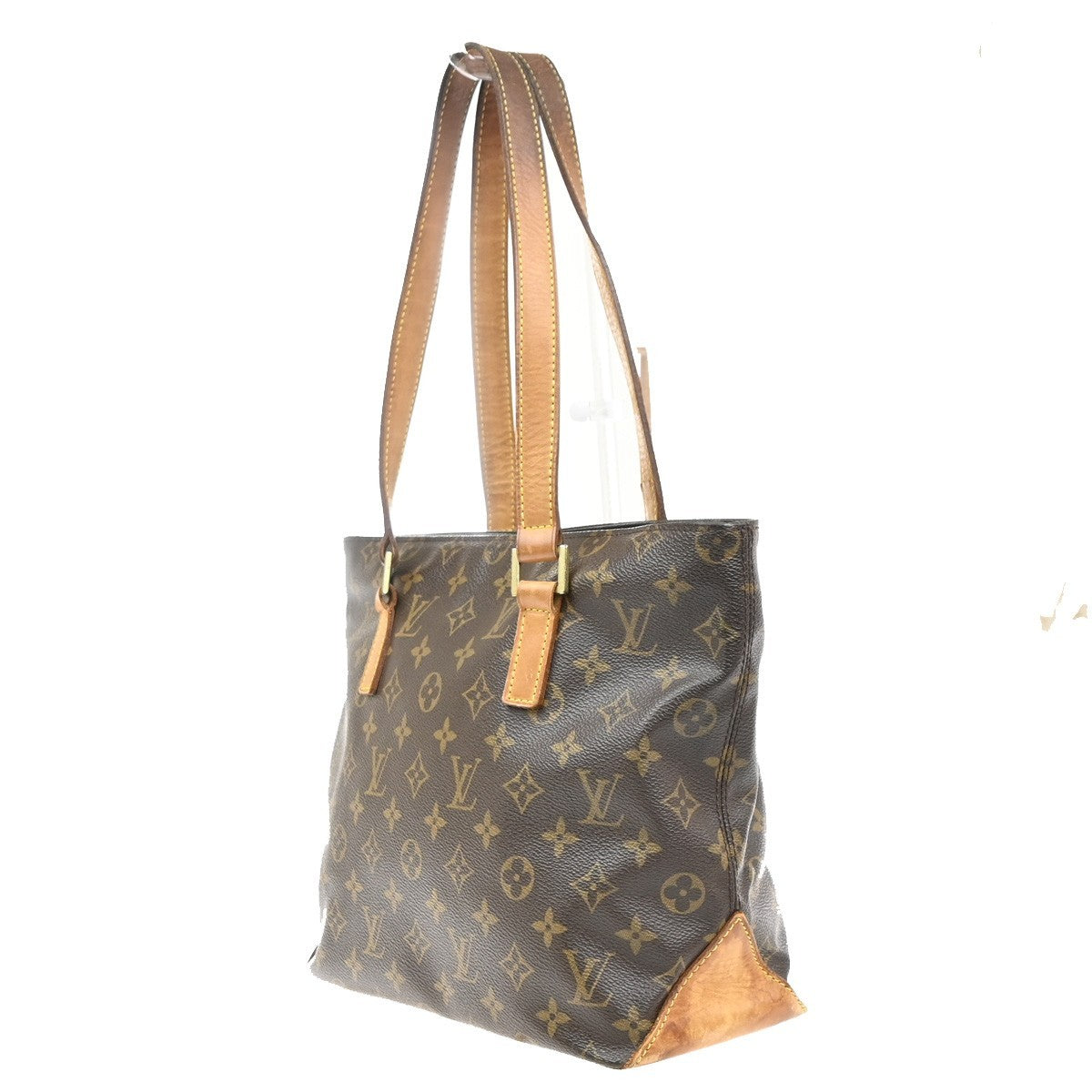 LOUIS VUITTON Cabas Piano Shoulder Bag Monogram Leather Brown M51148 35MA535