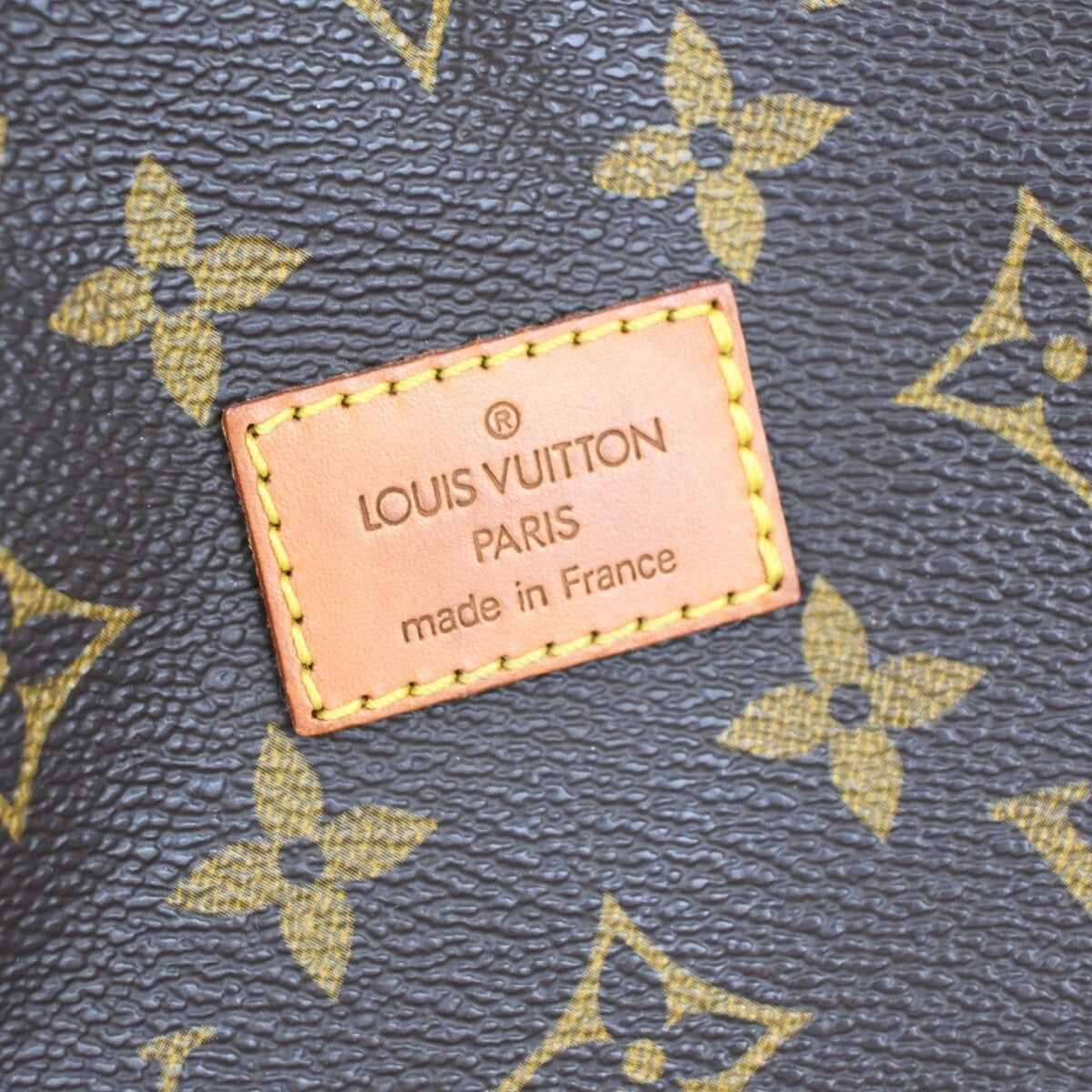 LOUIS VUITTON Logo Saumur 30 Shoulder Bag Monogram Leather Brown M42256 16EE245