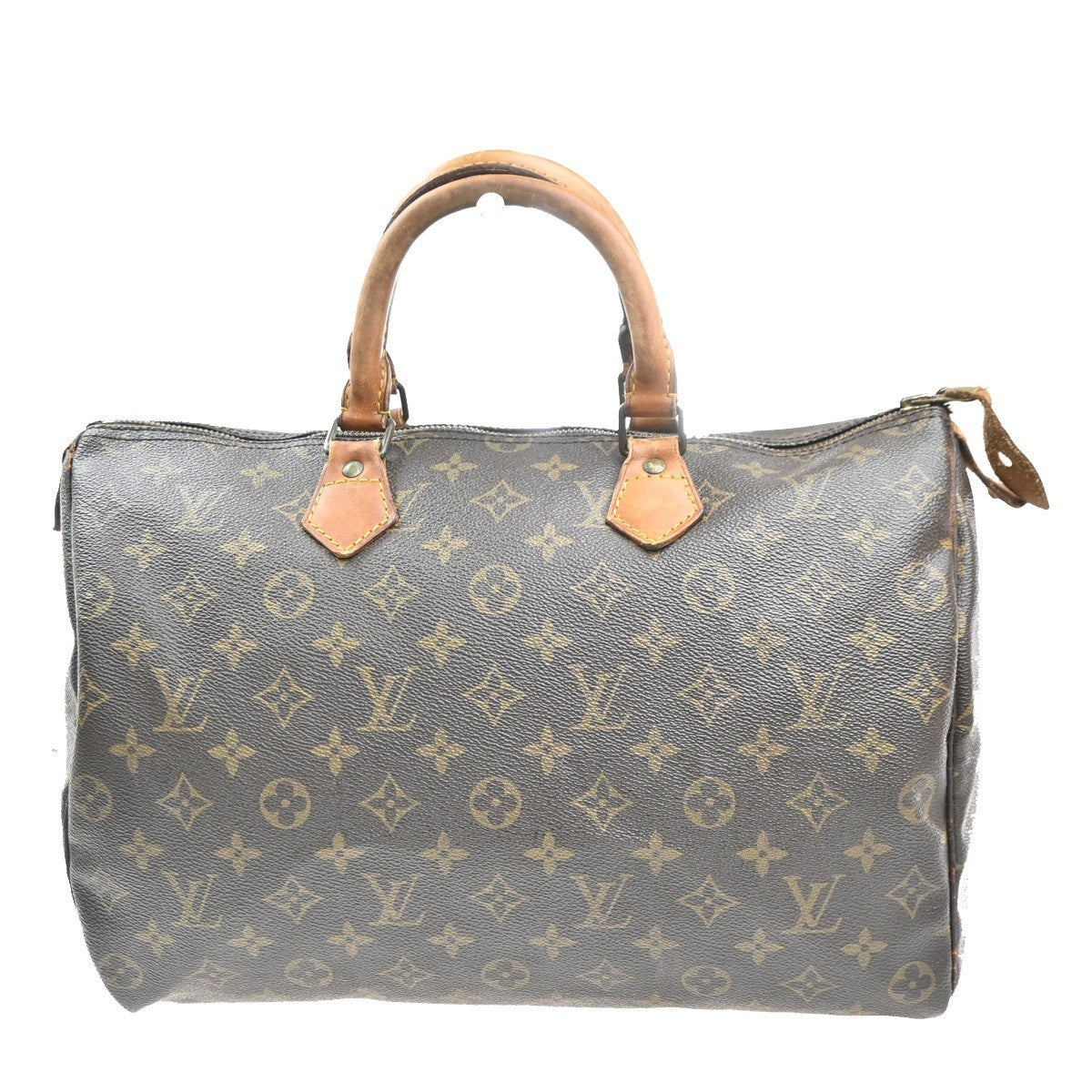 LOUIS VUITTON Speedy 35 Travel Hand Bag Monogram Leather Brown M41524 81MA295