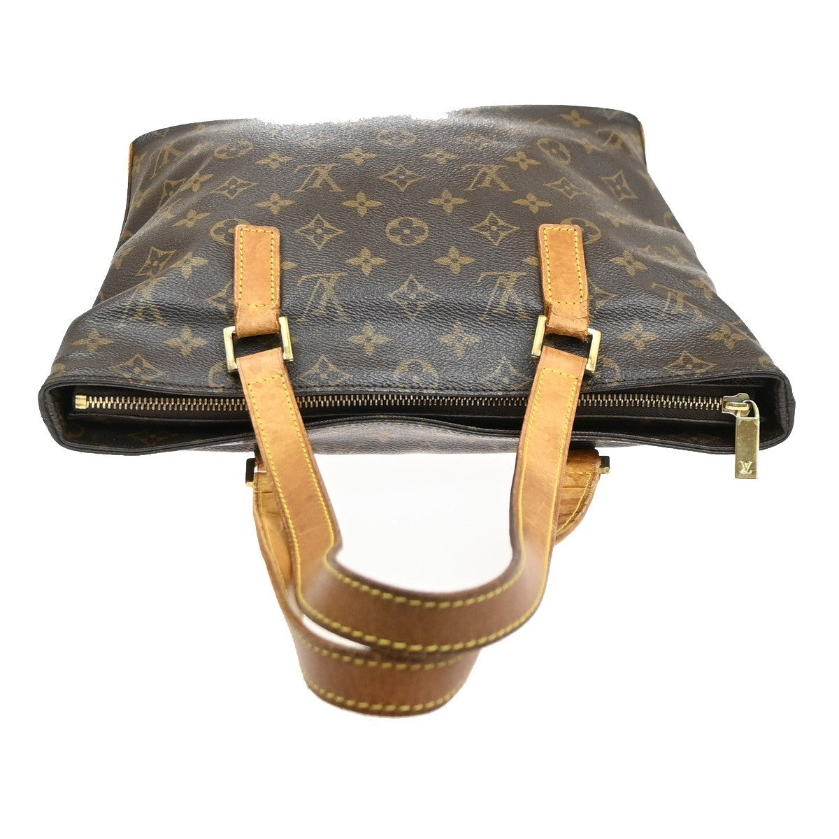 LOUIS VUITTON Cabas Piano Shoulder Bag Monogram Leather Brown M51148 35SA016