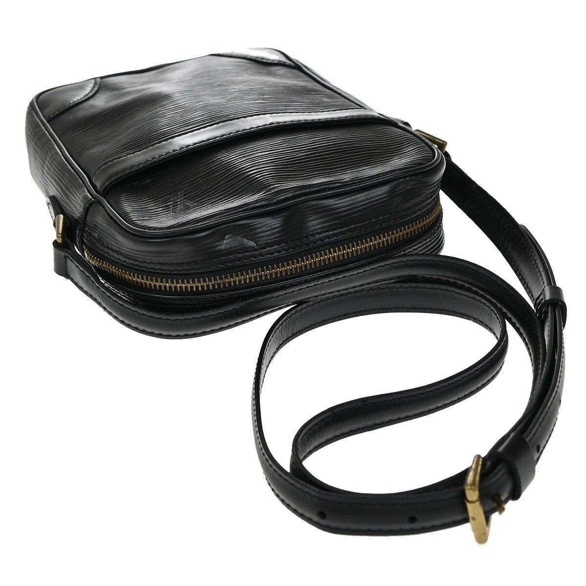 LOUIS VUITTON Danube Shoulder Bag Monogram Leather Brown France M45266 32EE191