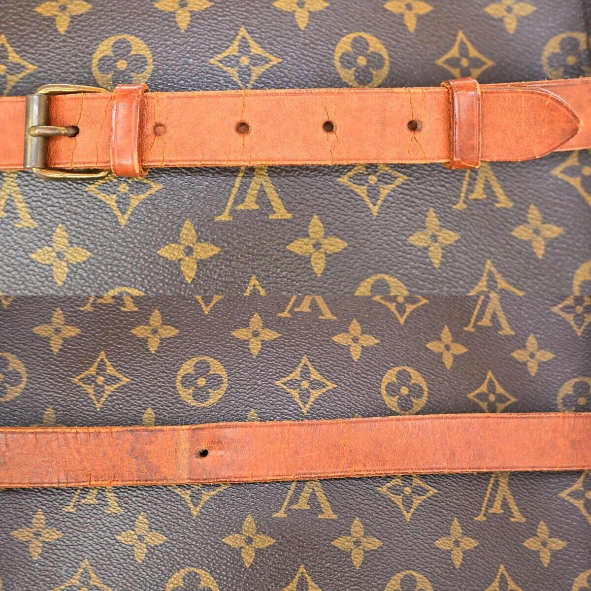 LOUIS VUITTON Cartouchiere GM Shoulder Bag Monogram Leather Brown M51252 36ED393