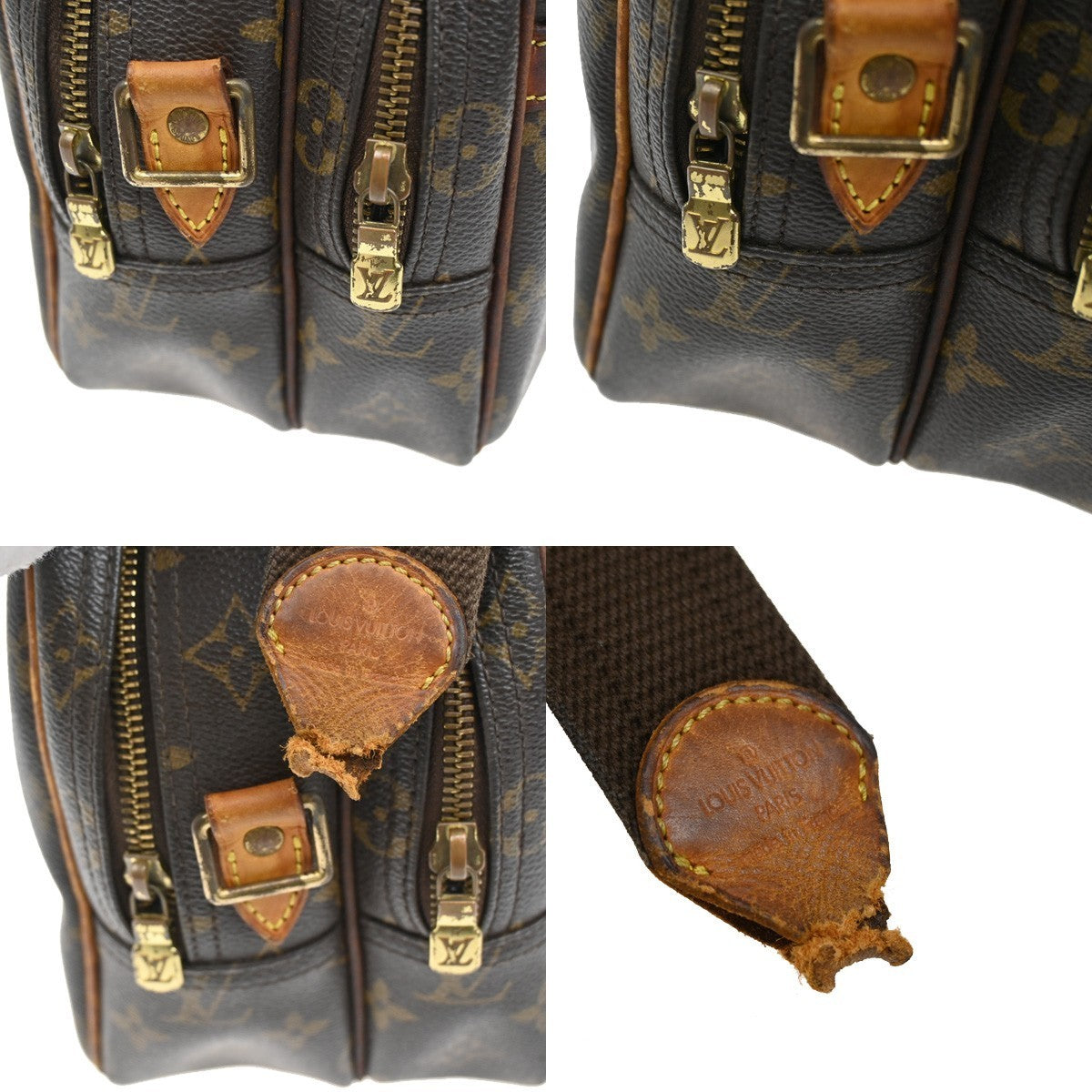 LOUIS VUITTON Reporter PM Crossbody Shoulder Bag Monogram Leather M45254 66KP106