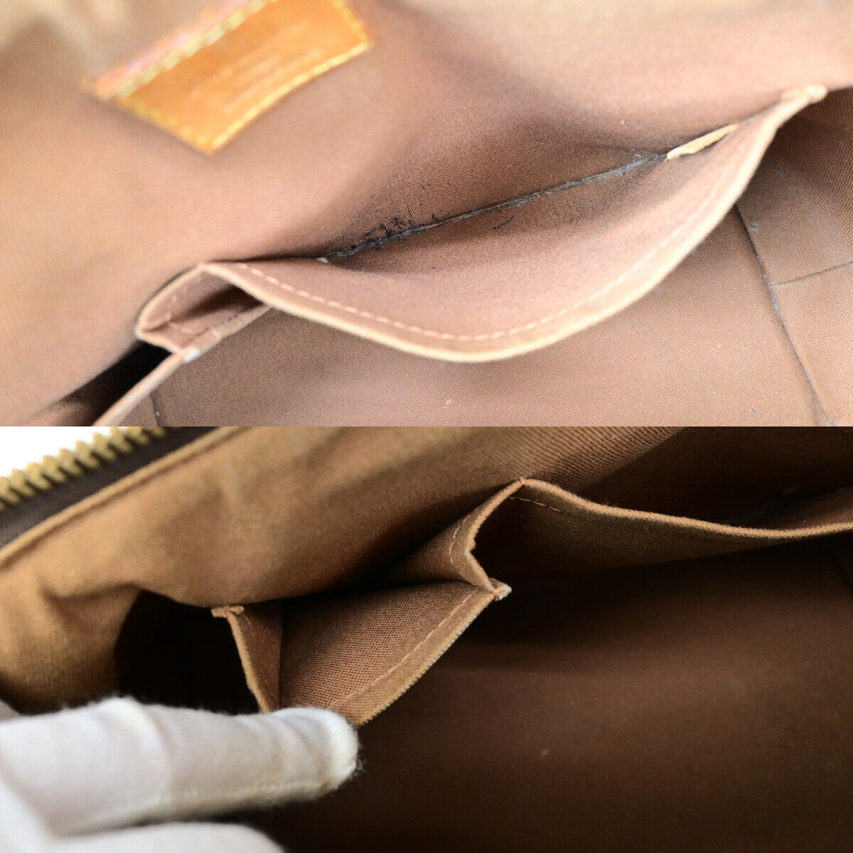 LOUIS VUITTON Tivoli PM Hand Bag Monogram Leather Brown France M40143 31SJ464