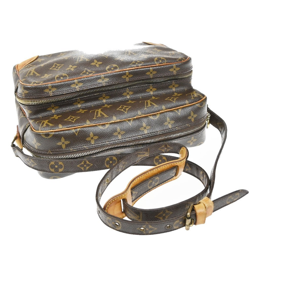 LOUIS VUITTON Nile Crossbody Shoulder Bag Monogram Leather Brown M45244 88EG348