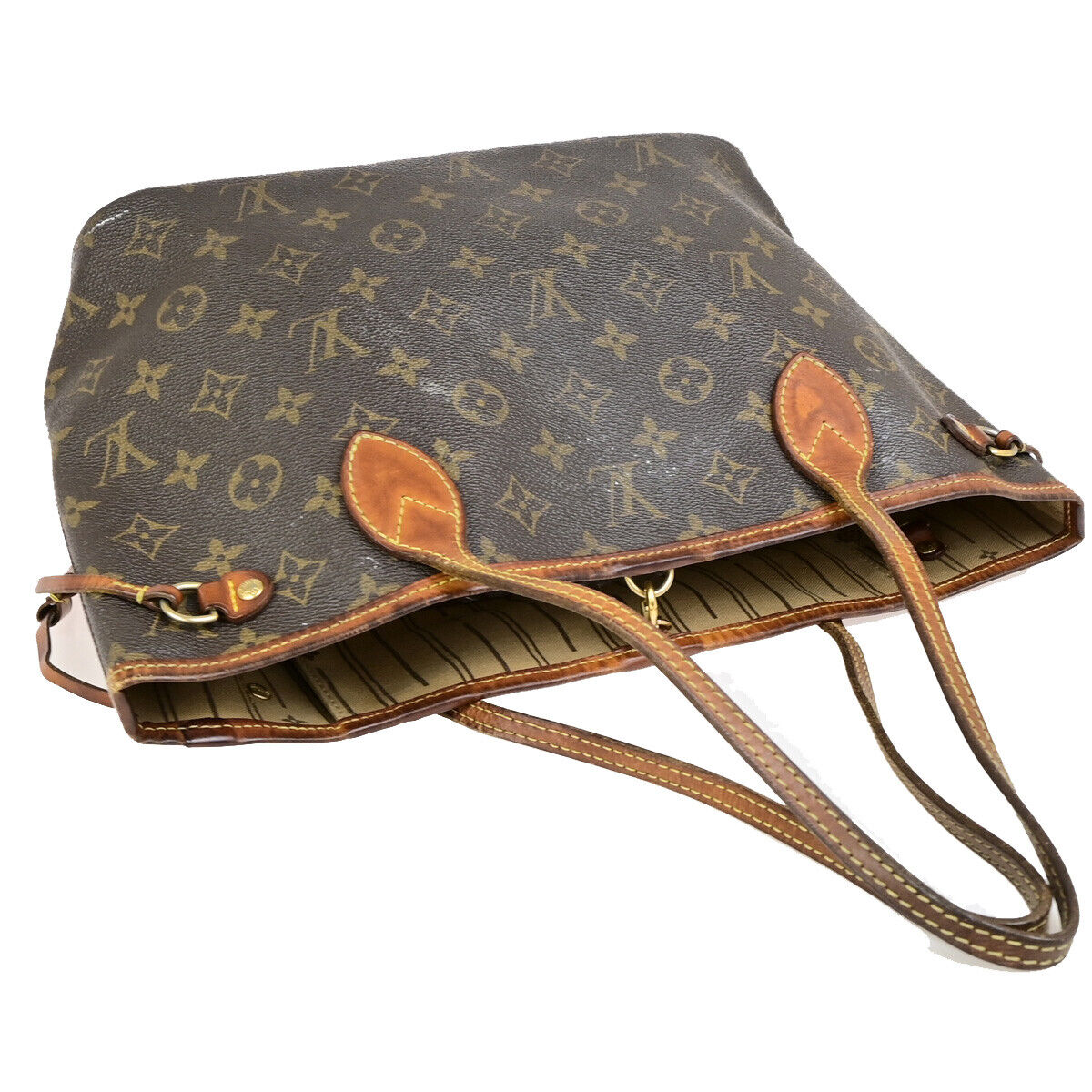 LOUIS VUITTON Neverfull PM Shoulder Tote Bag Monogram Leather BN M40155 18SJ452