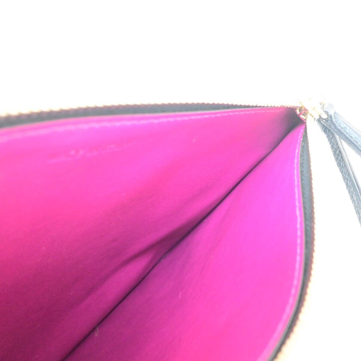 CHRISTIAN DIOR Logo Clutch Hand Bag Leather Black GHW Made In Italy 61KA391