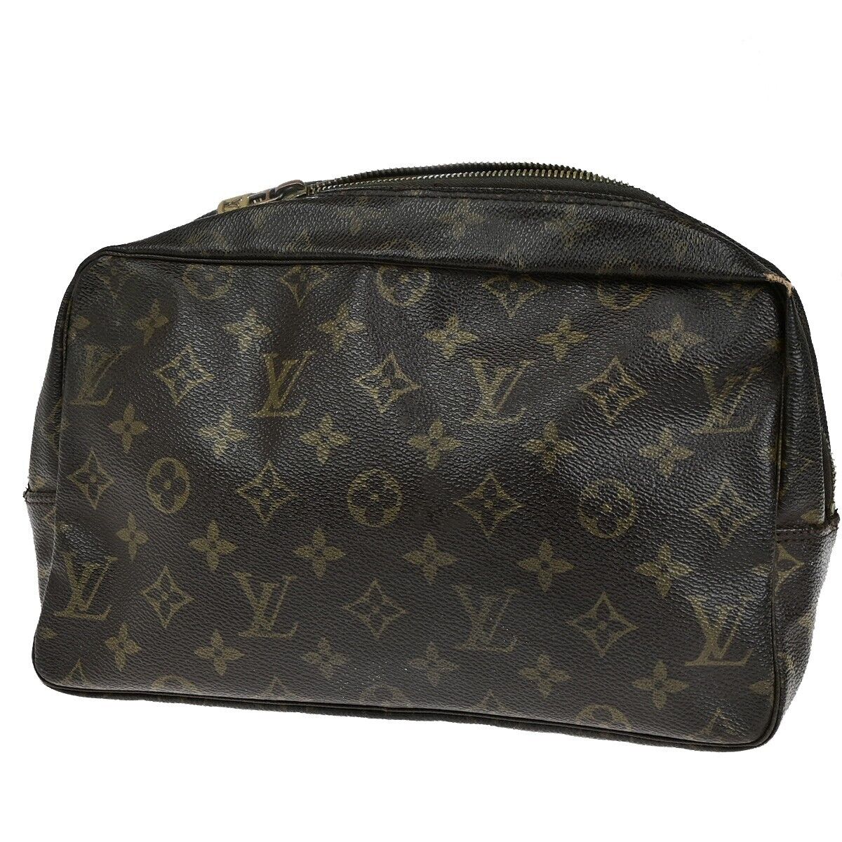 LOUIS VUITTON Trousse Toilette 28 Clutch Hand Bag Monogram Brown M47522 05ED201