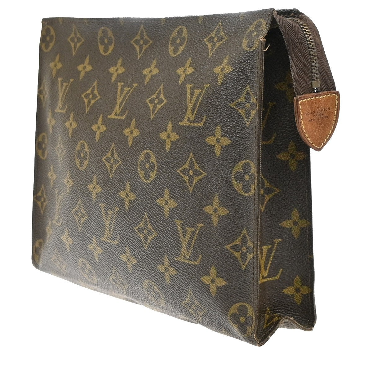 LOUIS VUITTON Poche Toilette 26 Clutch Pouch Bag Monogram Leather M47542 02SA021