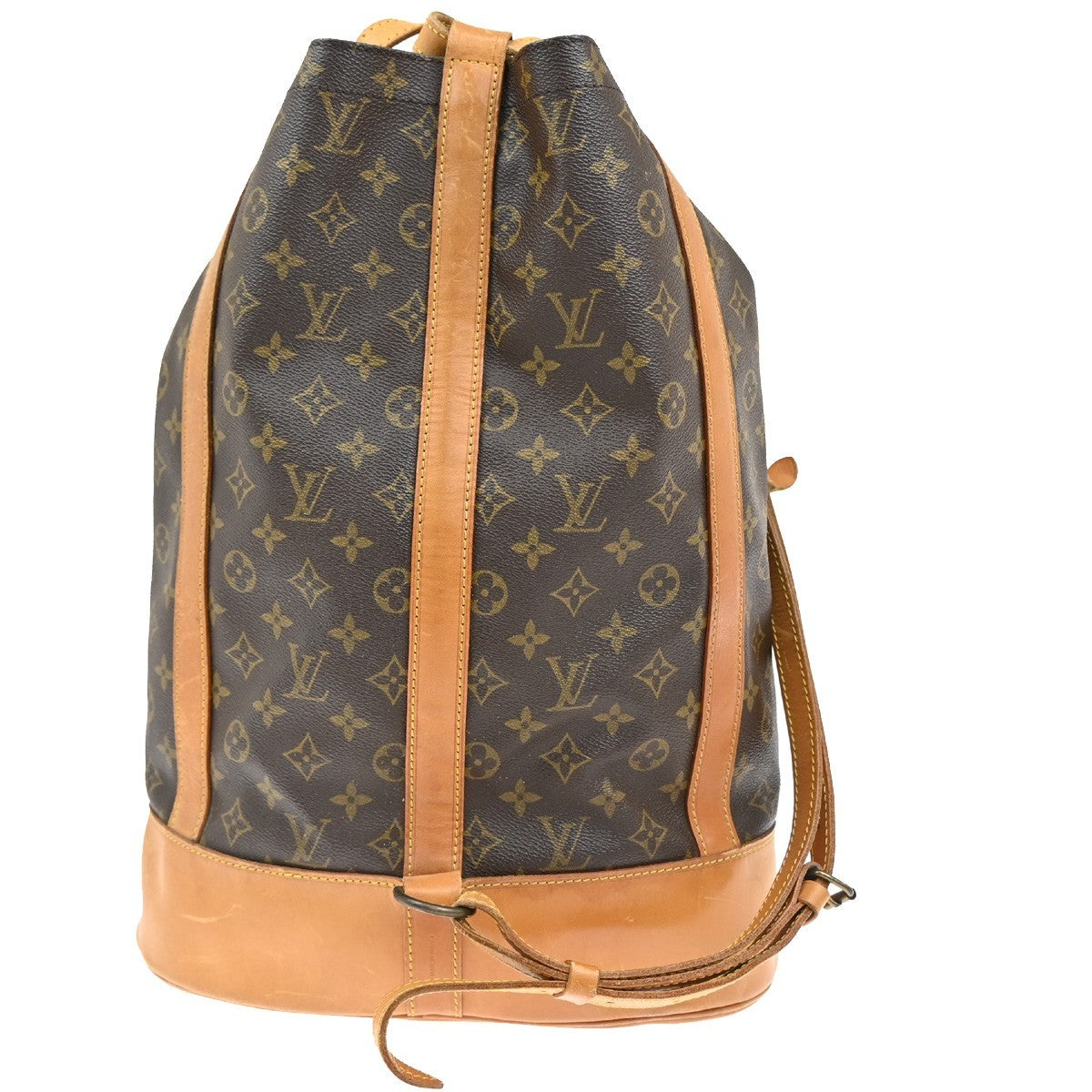LOUIS VUITTON LV Randonnee GM Shoulder Bag Monogram Leather Brown M42244 81CA080