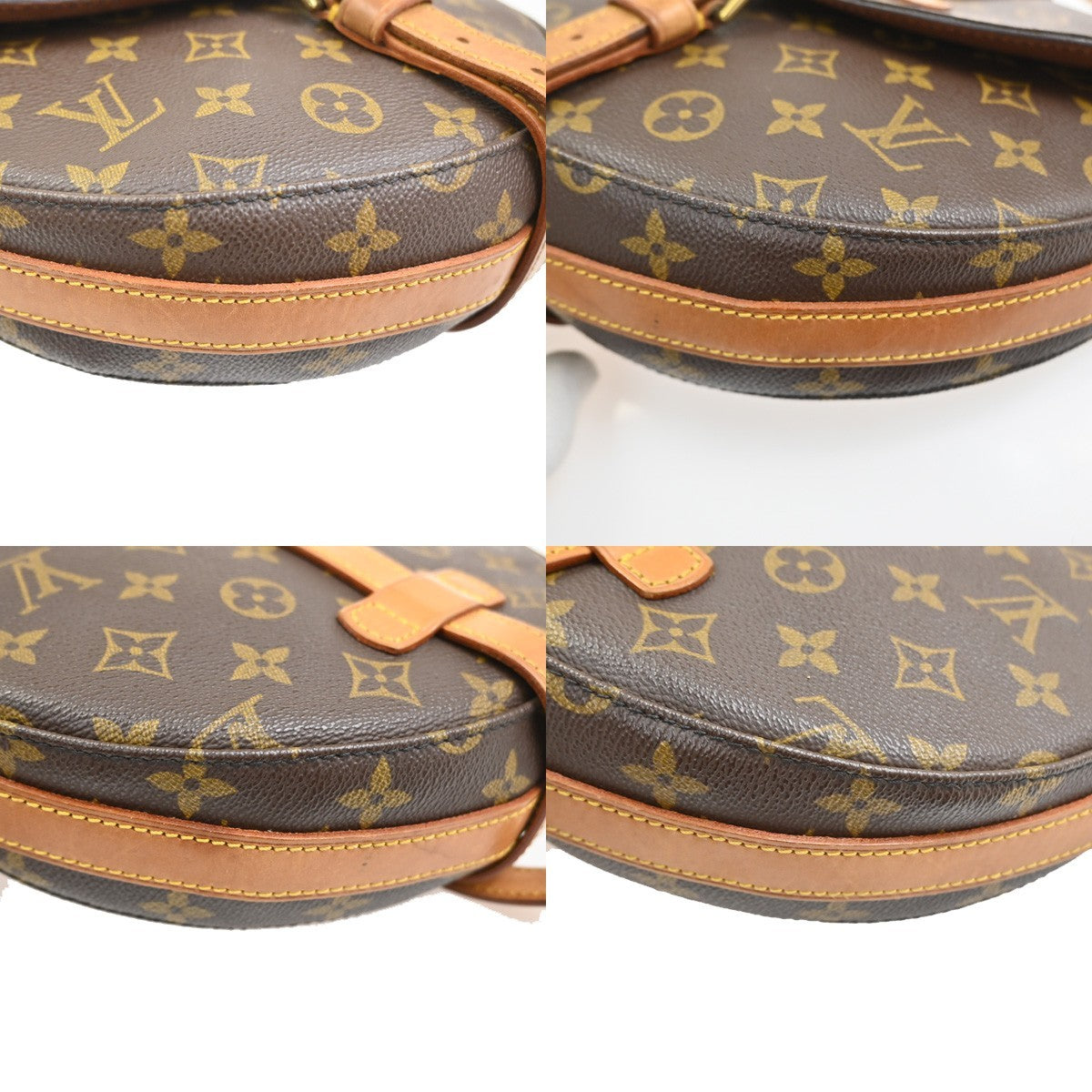 LOUIS VUITTON Chantilly GM Shoulder Bag Monogram Leather Brown M51232 81SA046