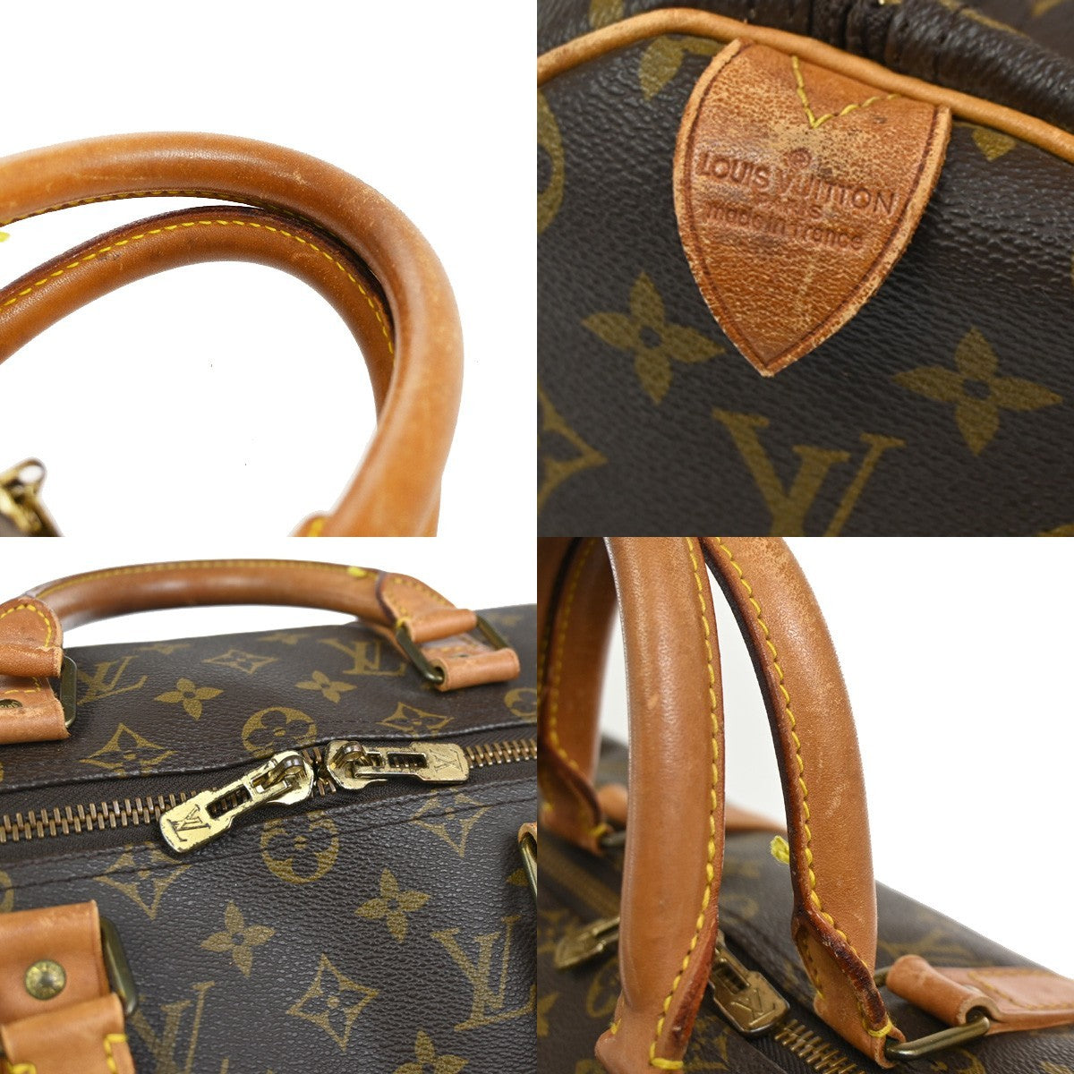 LOUIS VUITTON Keepall 50 Travel Hand Bag Monogram Leather Brown M41426 73YH896