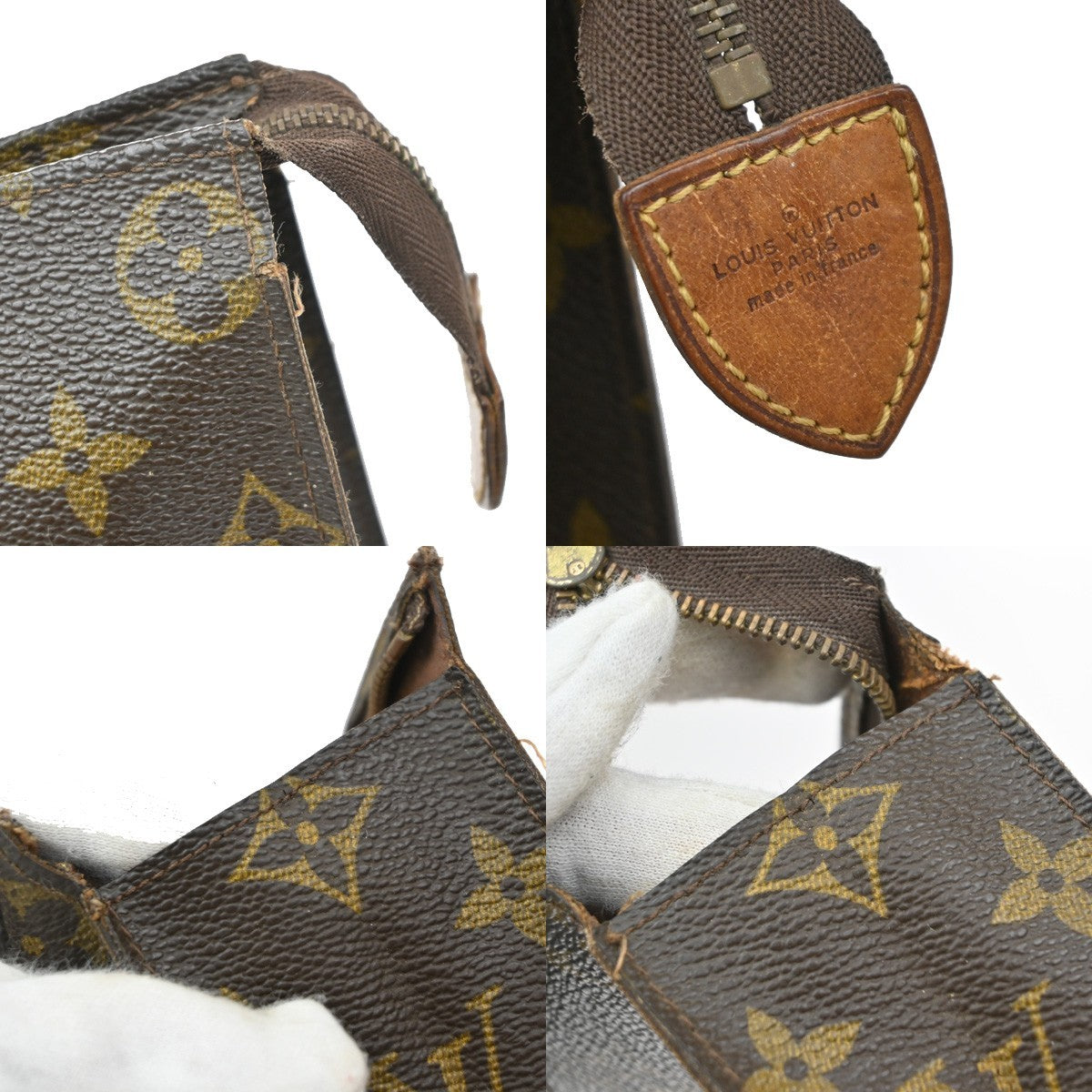 LOUIS VUITTON Poche Toilette 26 Clutch Pouch Bag Monogram Leather M47542 02SA021