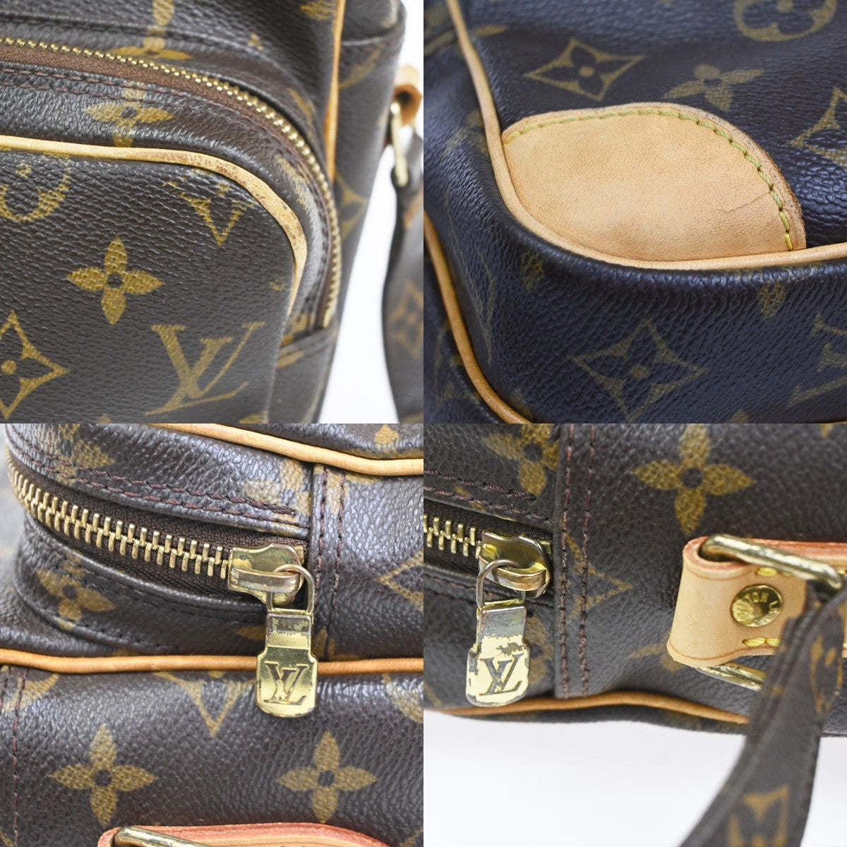 LOUIS VUITTON Nile Crossbody Shoulder Bag Monogram Leather Brown M45244 88CA925