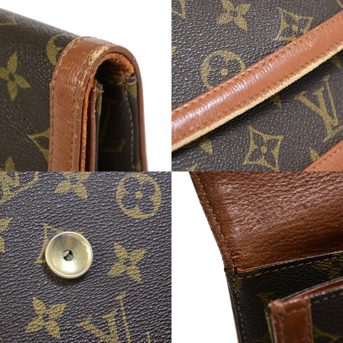 LOUIS VUITTON Pochette Dam PM Clutch Hand Bag Monogram Leather BN M51812 09EC595