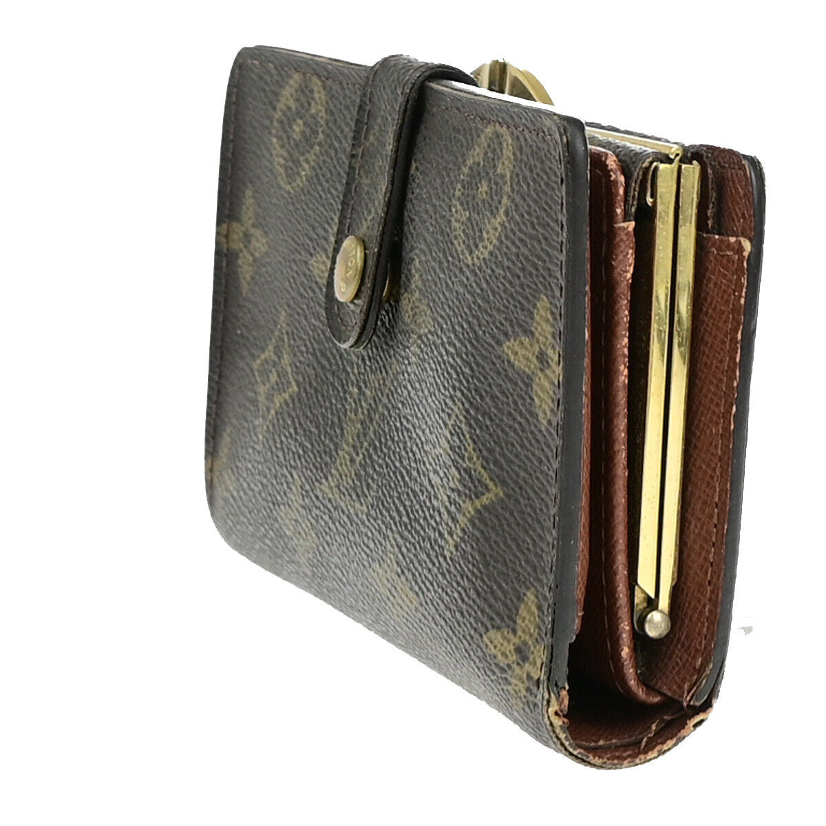 LOUIS VUITTON Porte Monnaie Viennois Bifold Wallet Monogram Brown M61663 08YE782