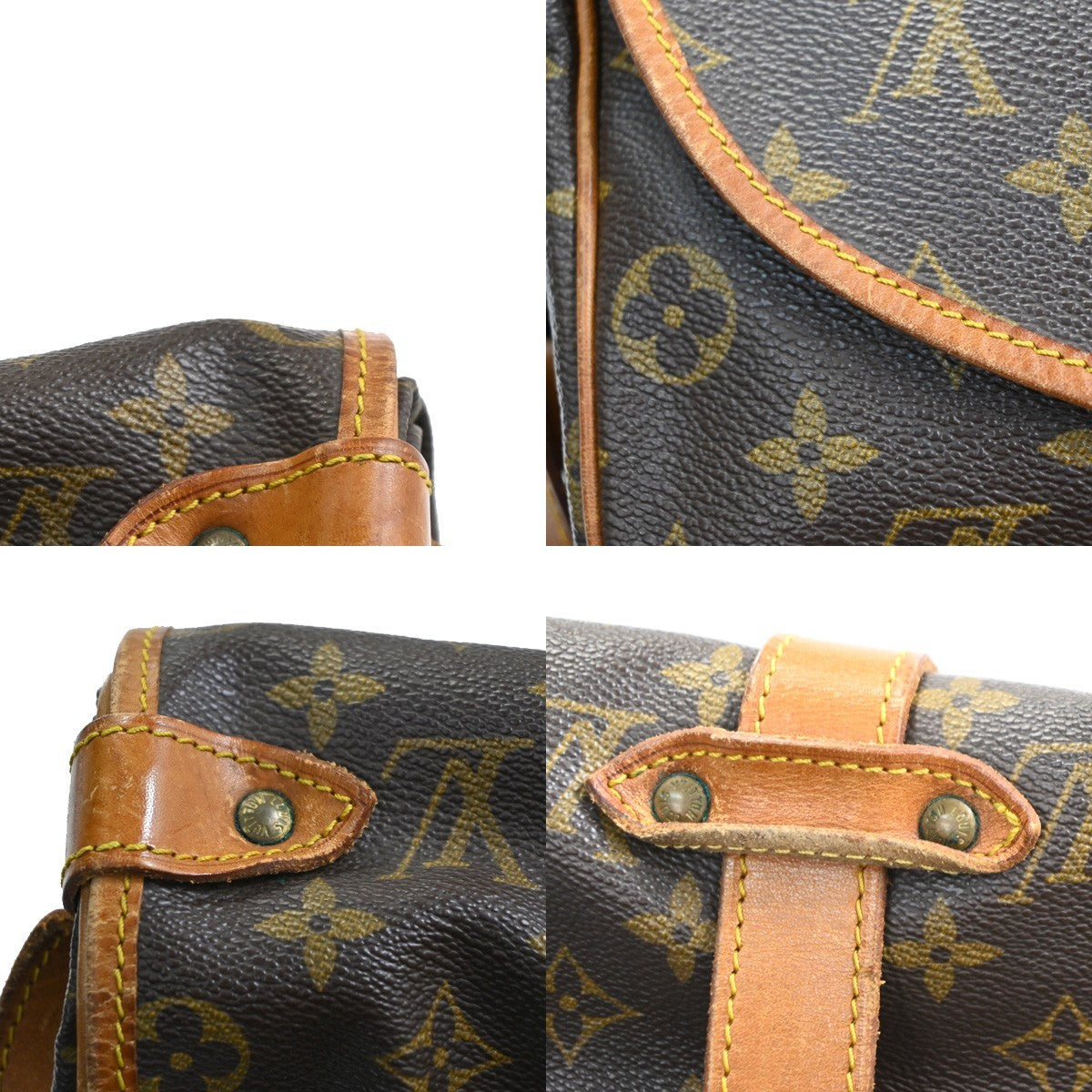 LOUIS VUITTON Saumur 35 Shoulder Bag Monogram Leather BN France M42254 89CA984