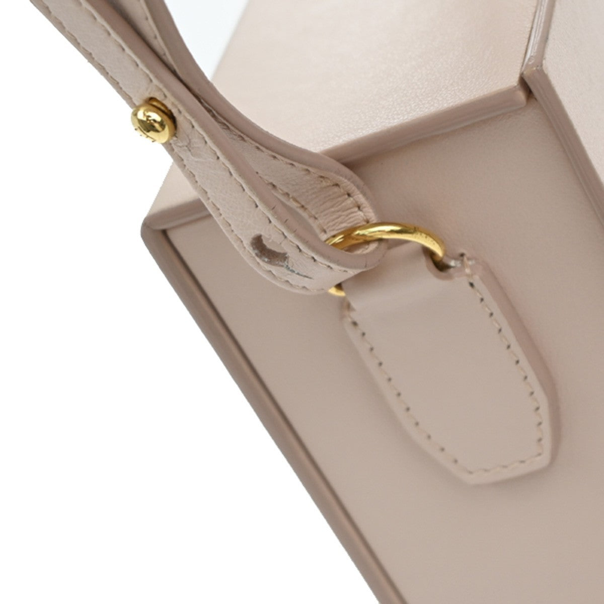 FENDI Logo Vertical Box Shoulder Bag Leather Pink GHW Italy 13RF862