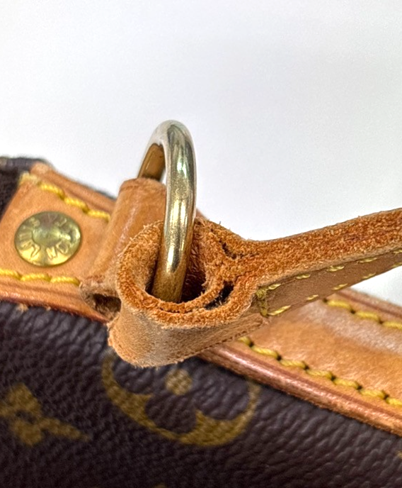 LOUIS VUITTON Logo Drouot Shoulder Bag Monogram Leather Brown M51290 77MA510