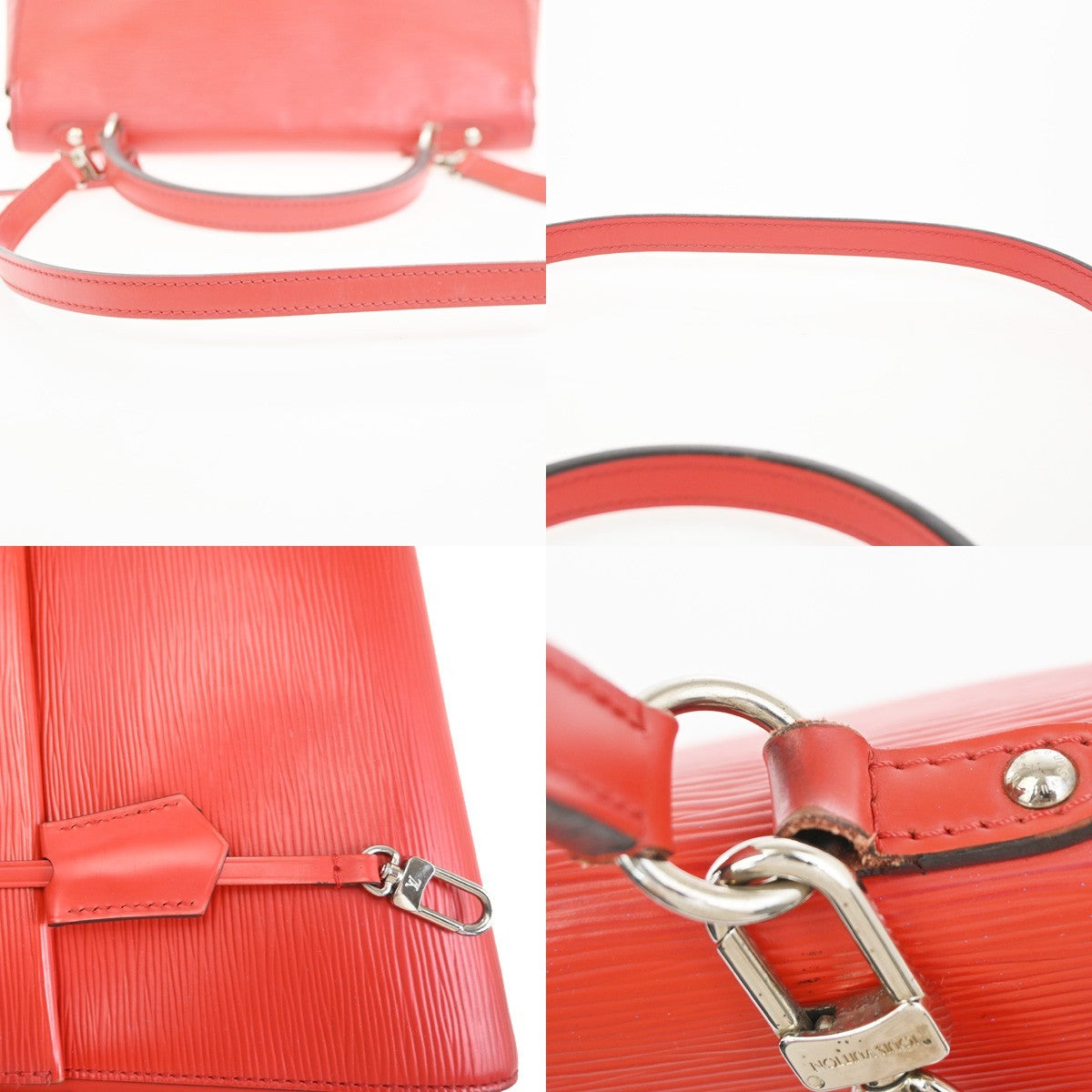 LOUIS VUITTON Cluny MM 2Way Shoulder Hand Bag Epi Leather Red SHW M41333 25ZA365