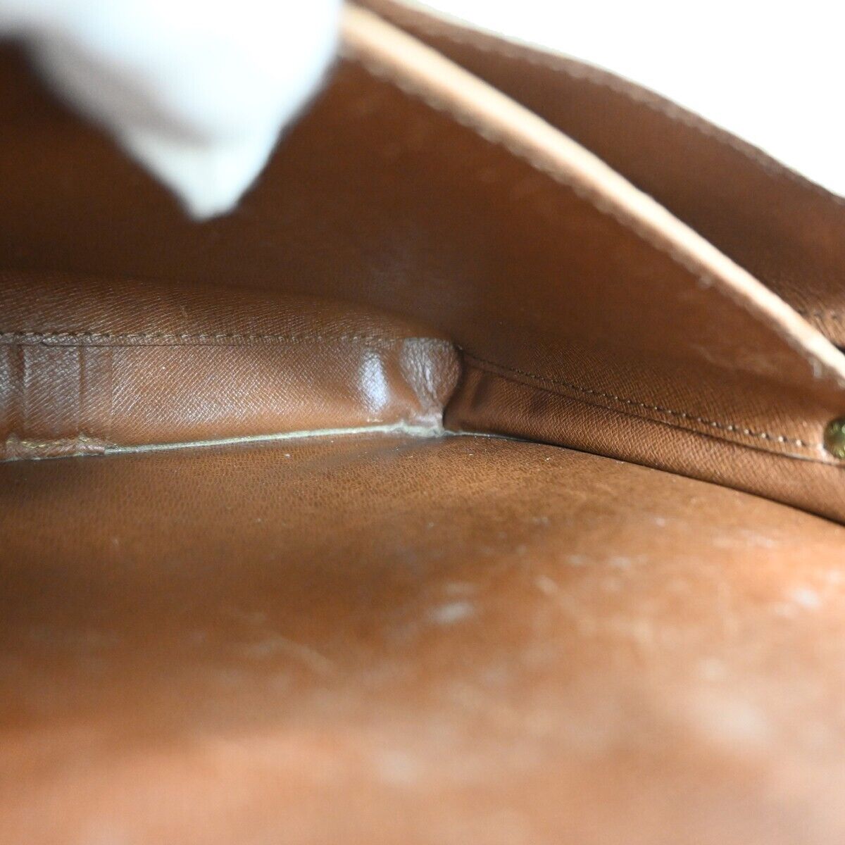 LOUIS VUITTON Cartouchiere GM Shoulder Bag Monogram Leather Brown M51252 32YG820