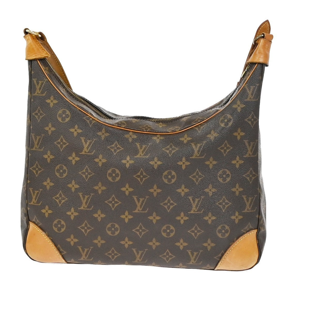 LOUIS VUITTON Boulogne 35 Shoulder Bag Monogram Leather Brown M51260 84YJ042