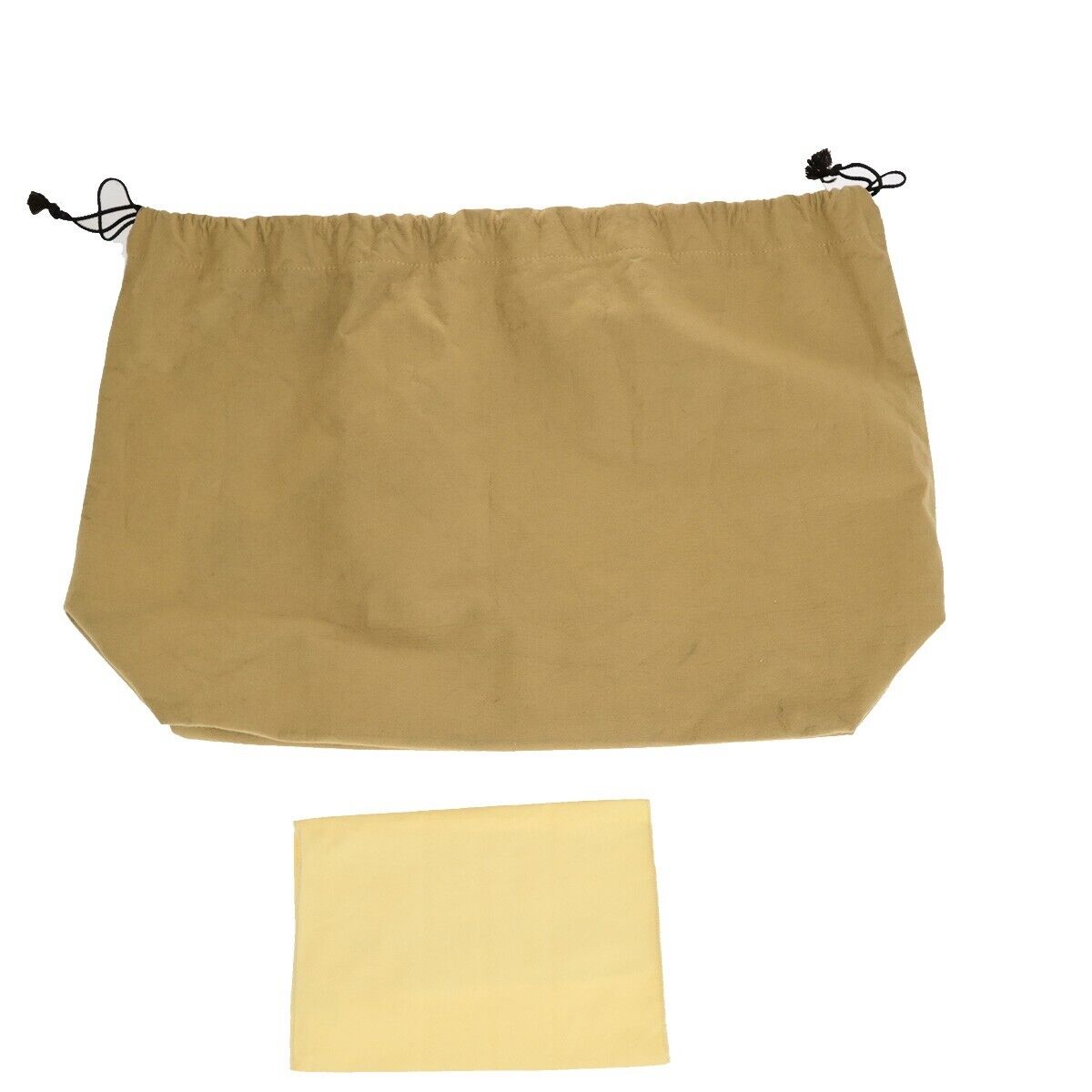 LOUIS VUITTON Logo 10 Set Dust Bag Drawstring Canvas Cotton Beige Brown 09EB737