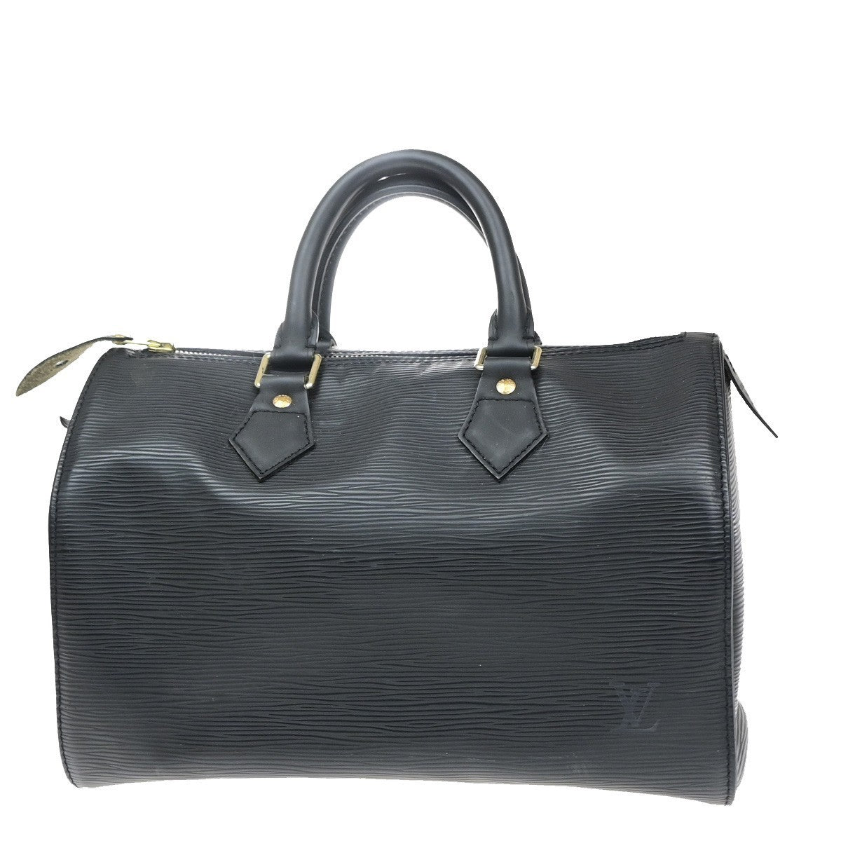 LOUIS VUITTON LV Speedy 25 Travel Hand Bag Epi Leather Black M59032 16MA703
