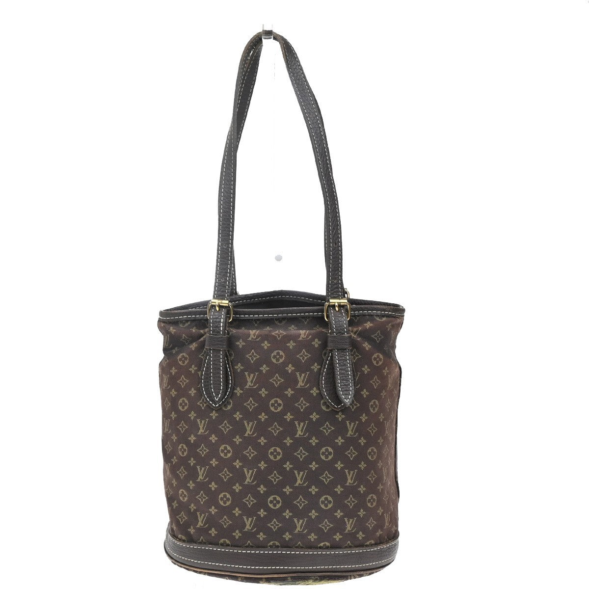 LOUIS VUITTON BUCKET PM Shoulder Tote Bag Monogram Mini Lin Brown M95226 67KP103