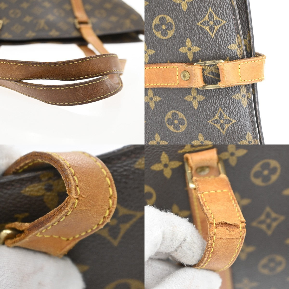 LOUIS VUITTON BABYLONE Shoulder Bag Monogram Leather Brown France M51102 32KD247