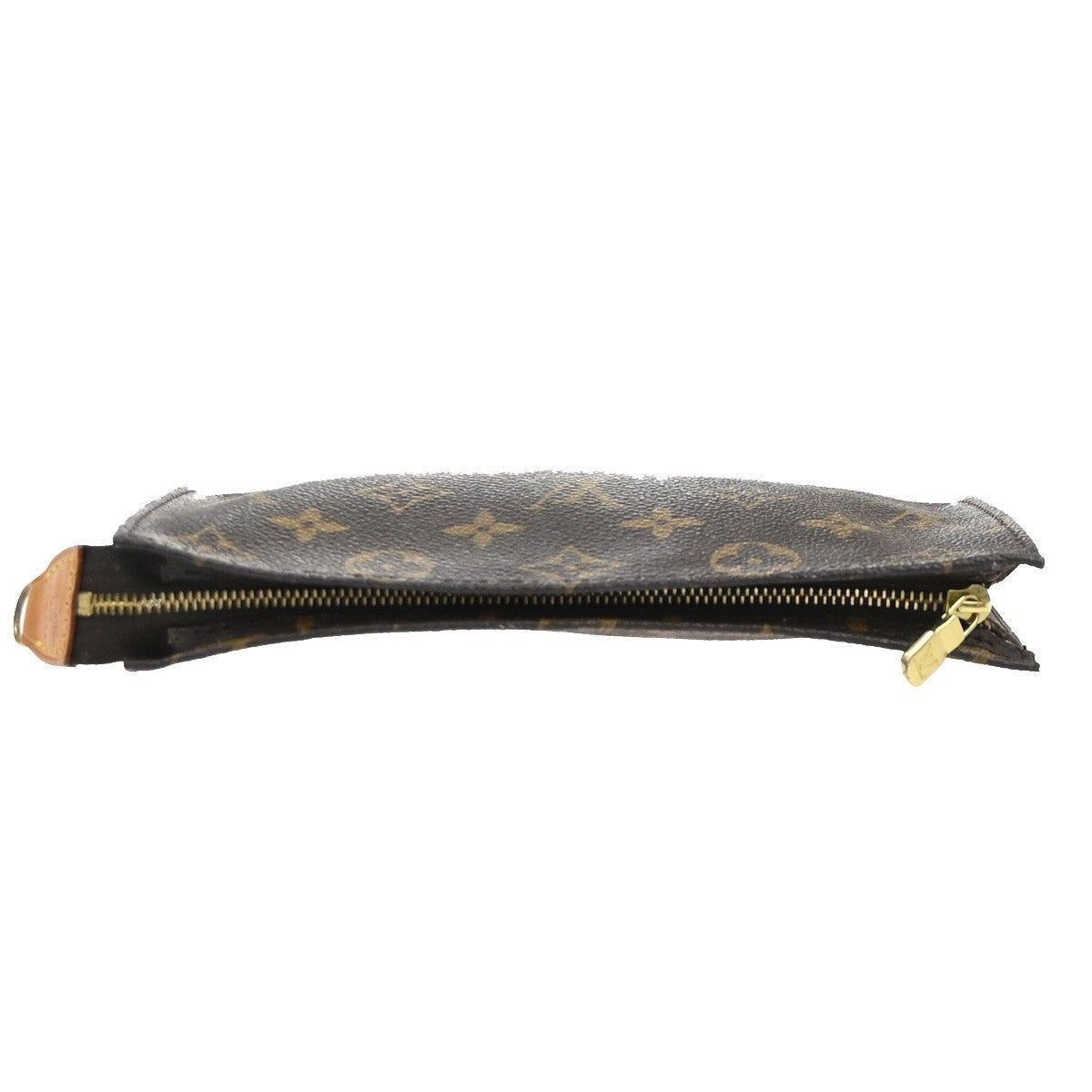 LOUIS VUITTON Logo Bucket GM Pouch Bag Monogram Leather Brown GHW USA 05KC932