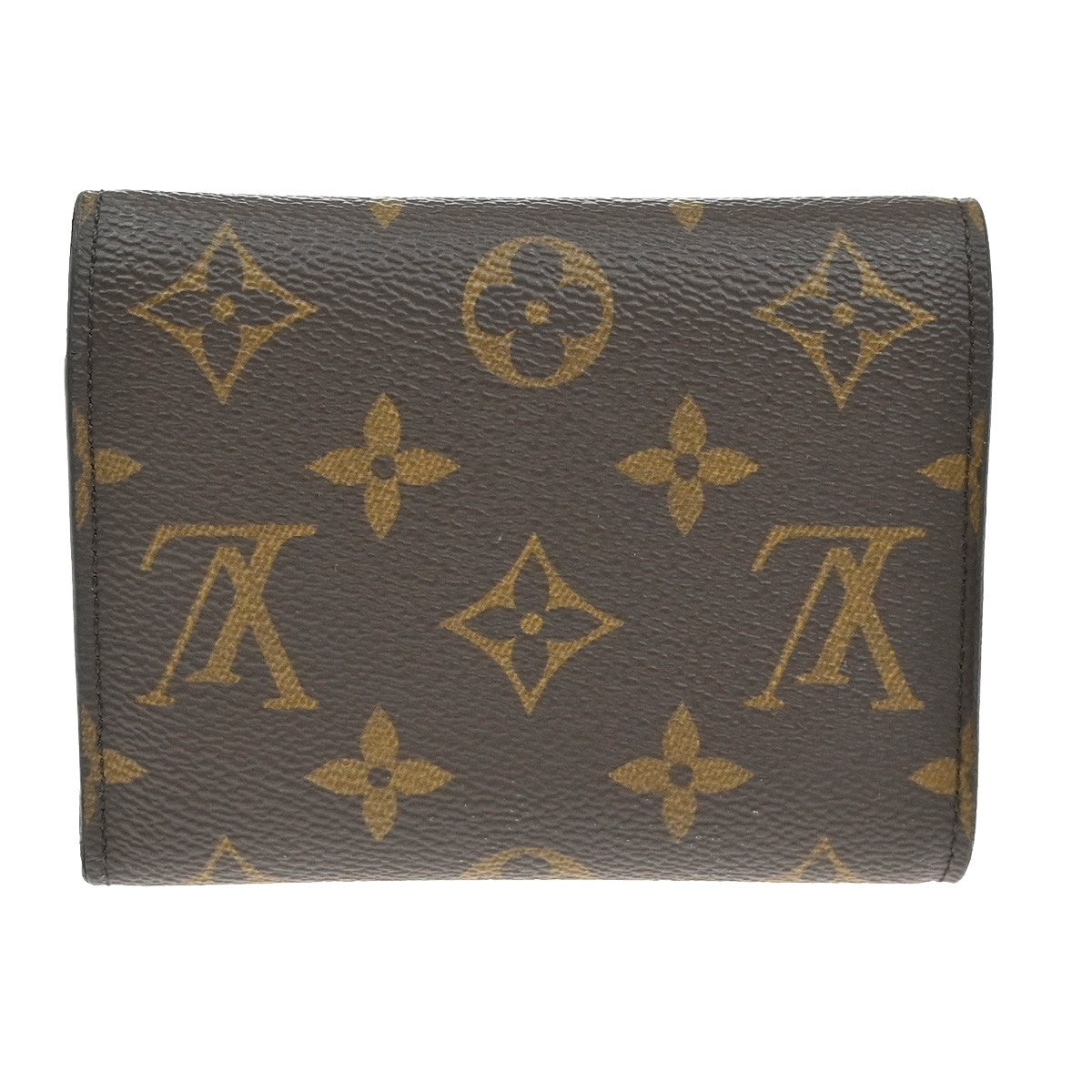 LOUIS VUITTON Victorine Trifold Wallet Monogram Leather Brown M62472 32FC167