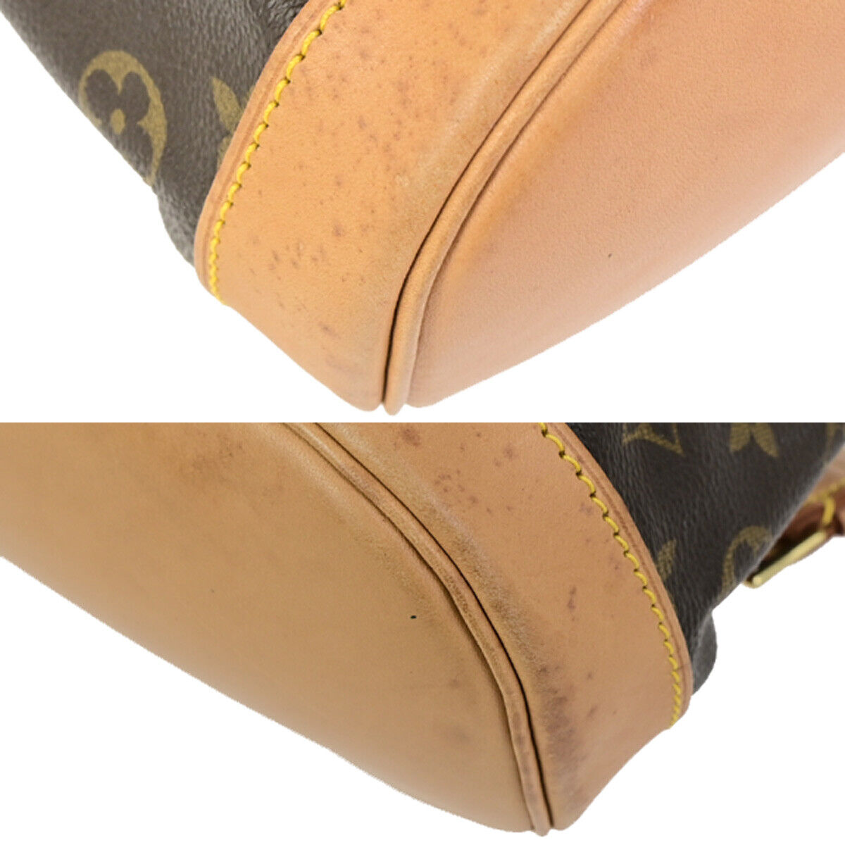 LOUIS VUITTON Montsouris MM Backpack Bag Monogram Leather Brown M51136 18SJ505