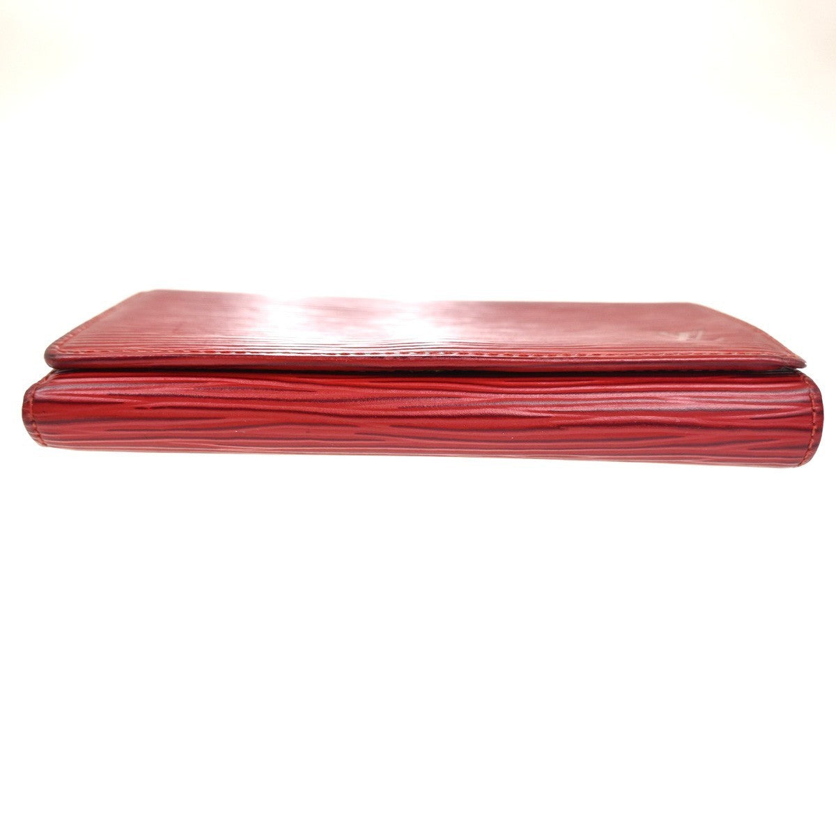 LOUIS VUITTON Porte Monnaie Billets Tresor Wallet Epi Leather Red M63507 07KC259