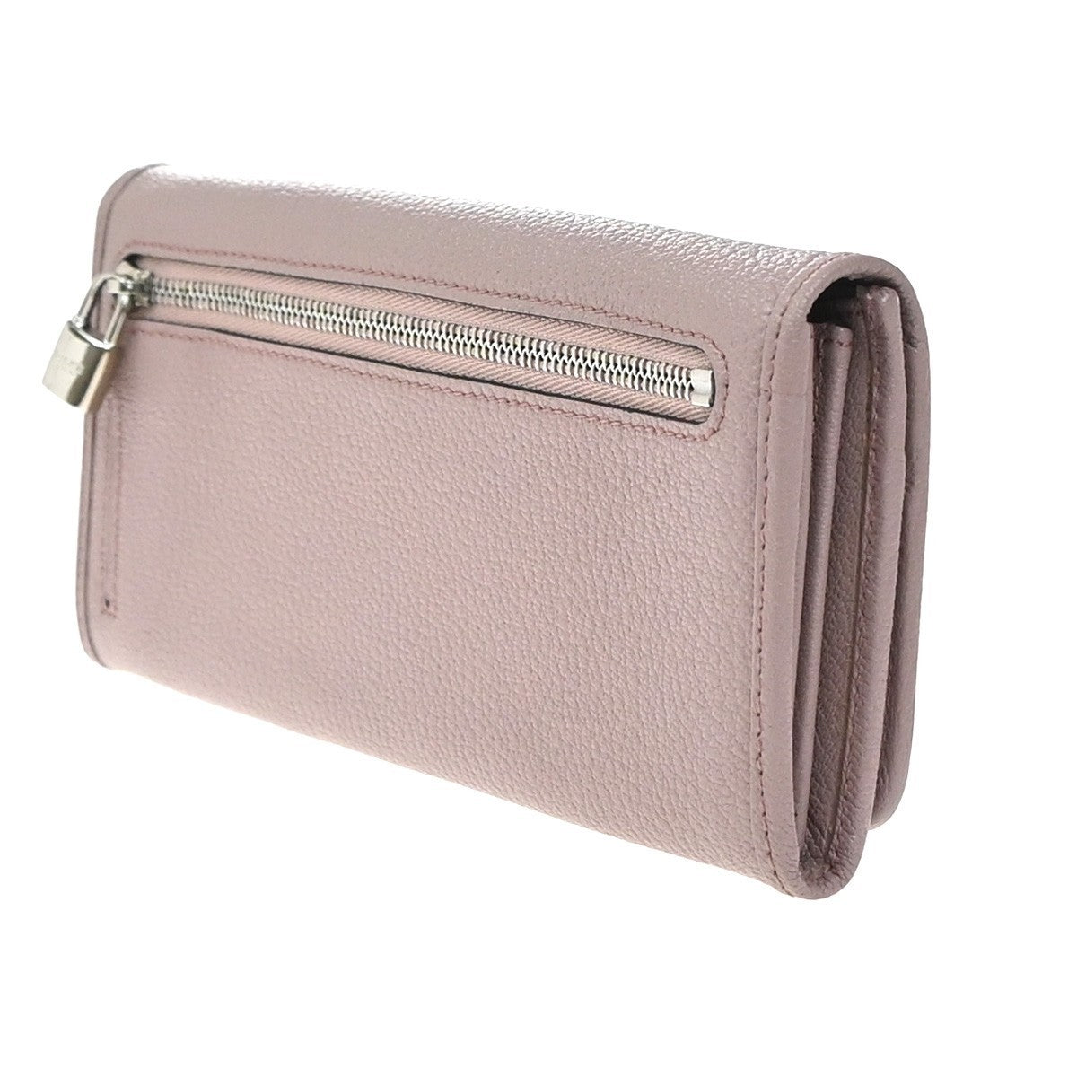 LOEWE Logo Anagram Bifold Long Wallet Leather Pink SHW 64KP387