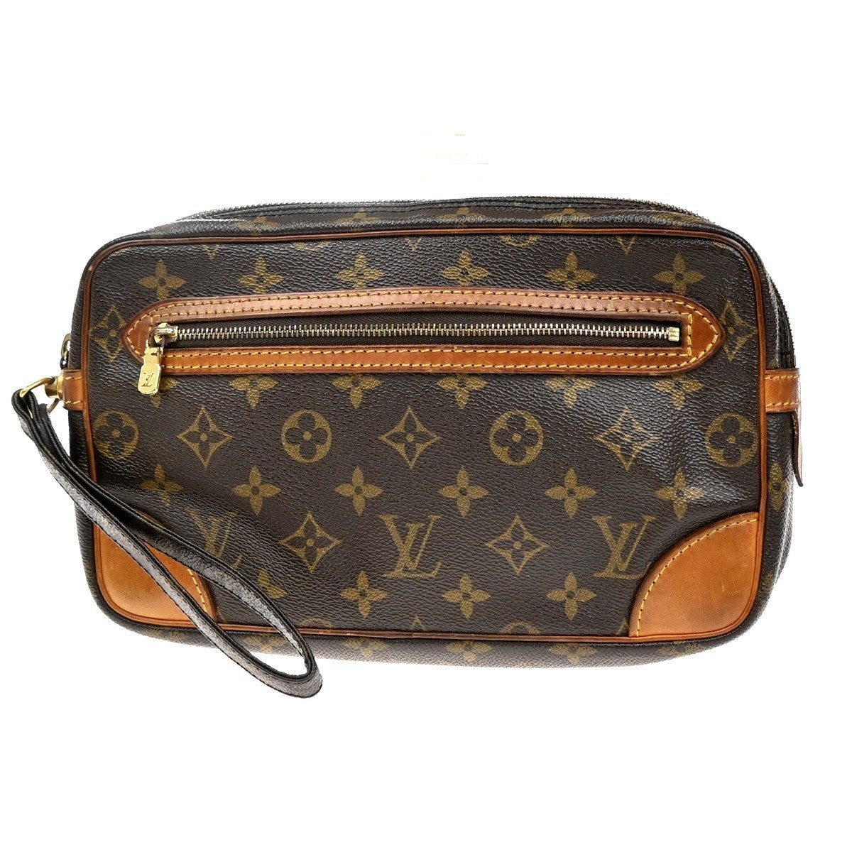 LOUIS VUITTON Marly Dragonne GM Clutch Hand Bag Monogram Brown M51825 62KP303