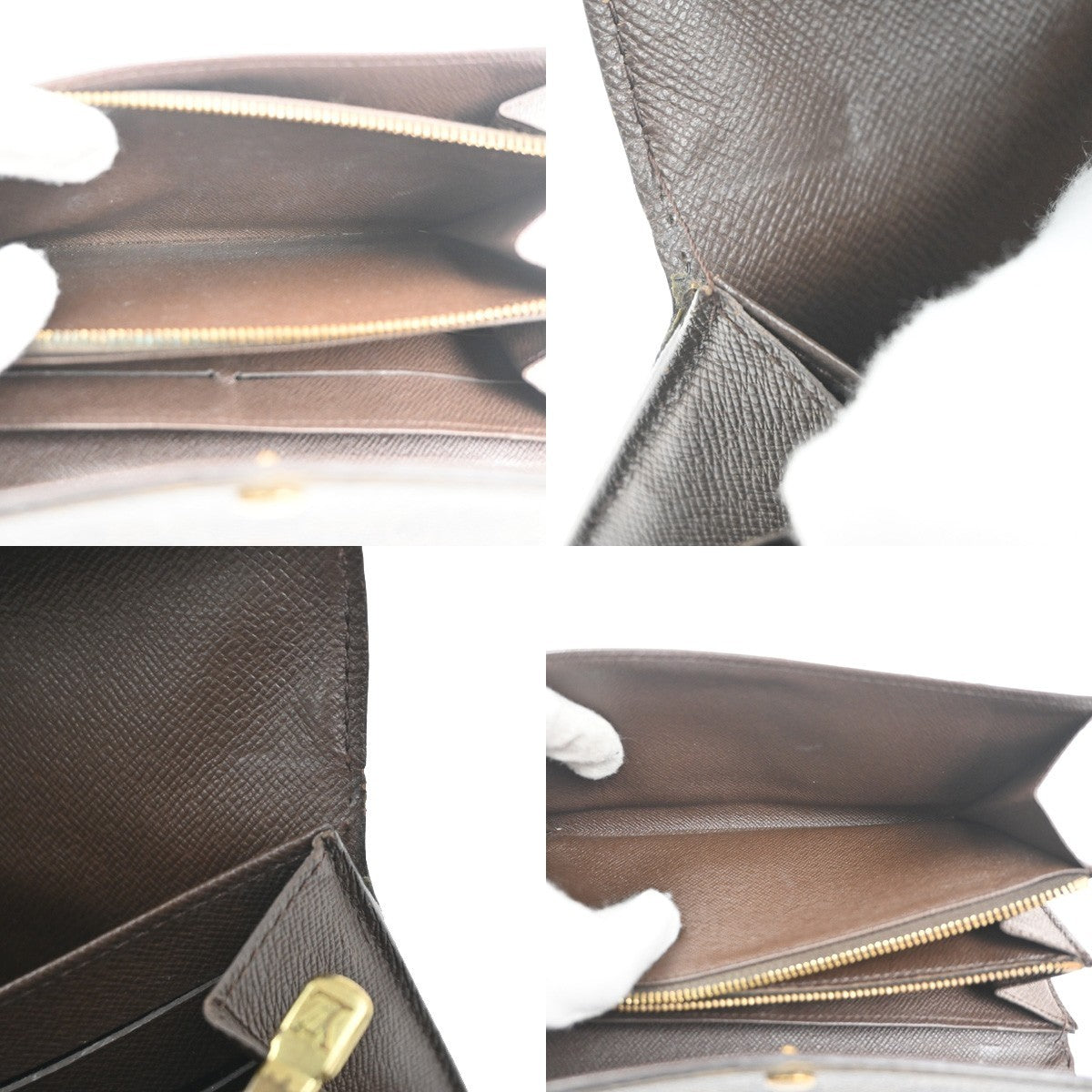 LOUIS VUITTON Porte Monnaie Credit Wallet Damier Ebene Leather BN N61724 02KC719