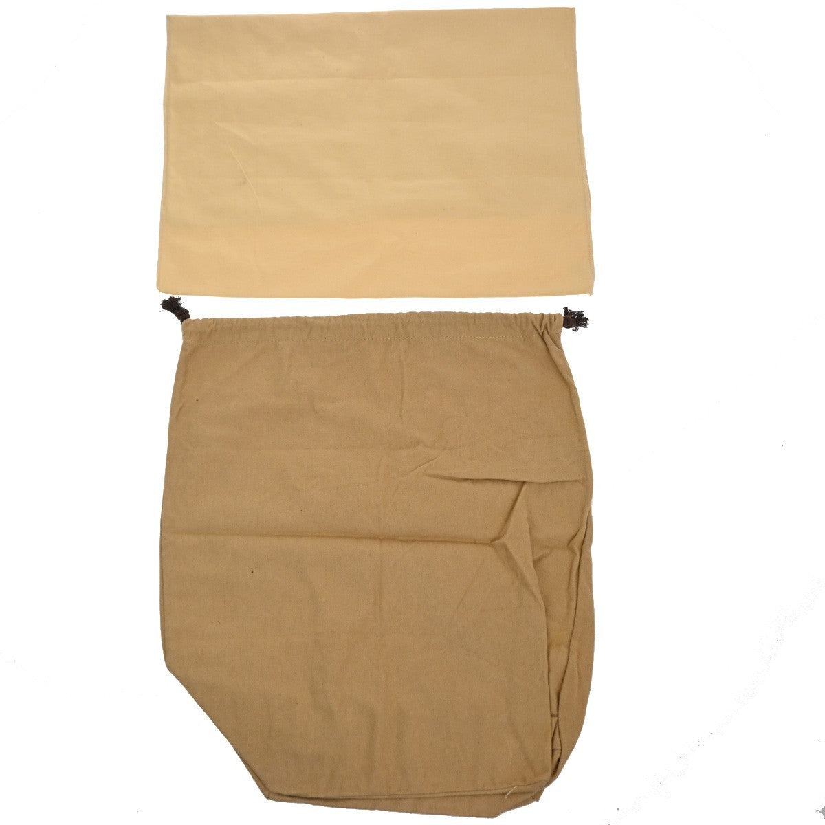 LOUIS VUITTON Logo 10 Set Dust Bag Drawstring Canvas Cotton Beige Brown 09KC872