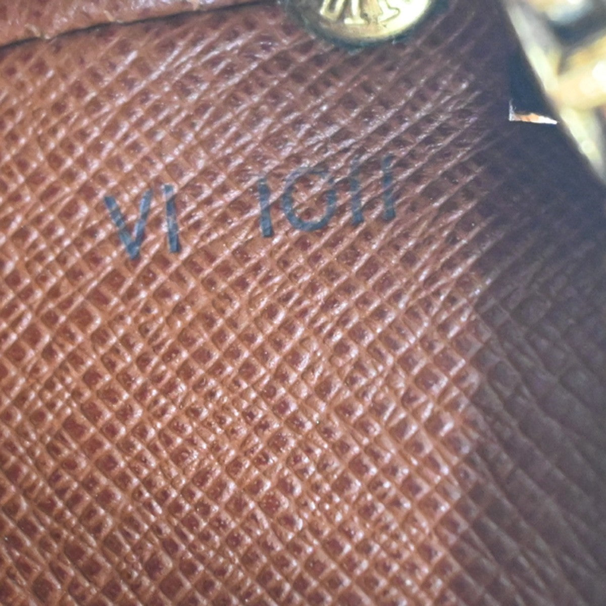 LOUIS VUITTON Logo Drouot Shoulder Bag Monogram Leather Brown M51290 74ZA349
