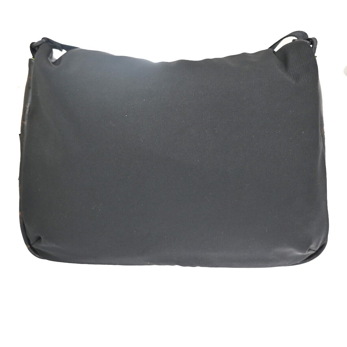 CHANEL Sports CC Logo Shoulder Bag Rubber Canvas Black Made In Italy 88YD176