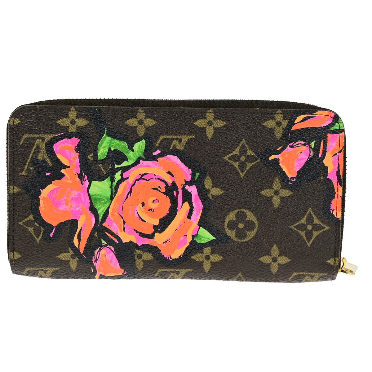 LOUIS VUITTON Zippy Wallet Long Purse Monogram Rose Brown M93759 18YG745