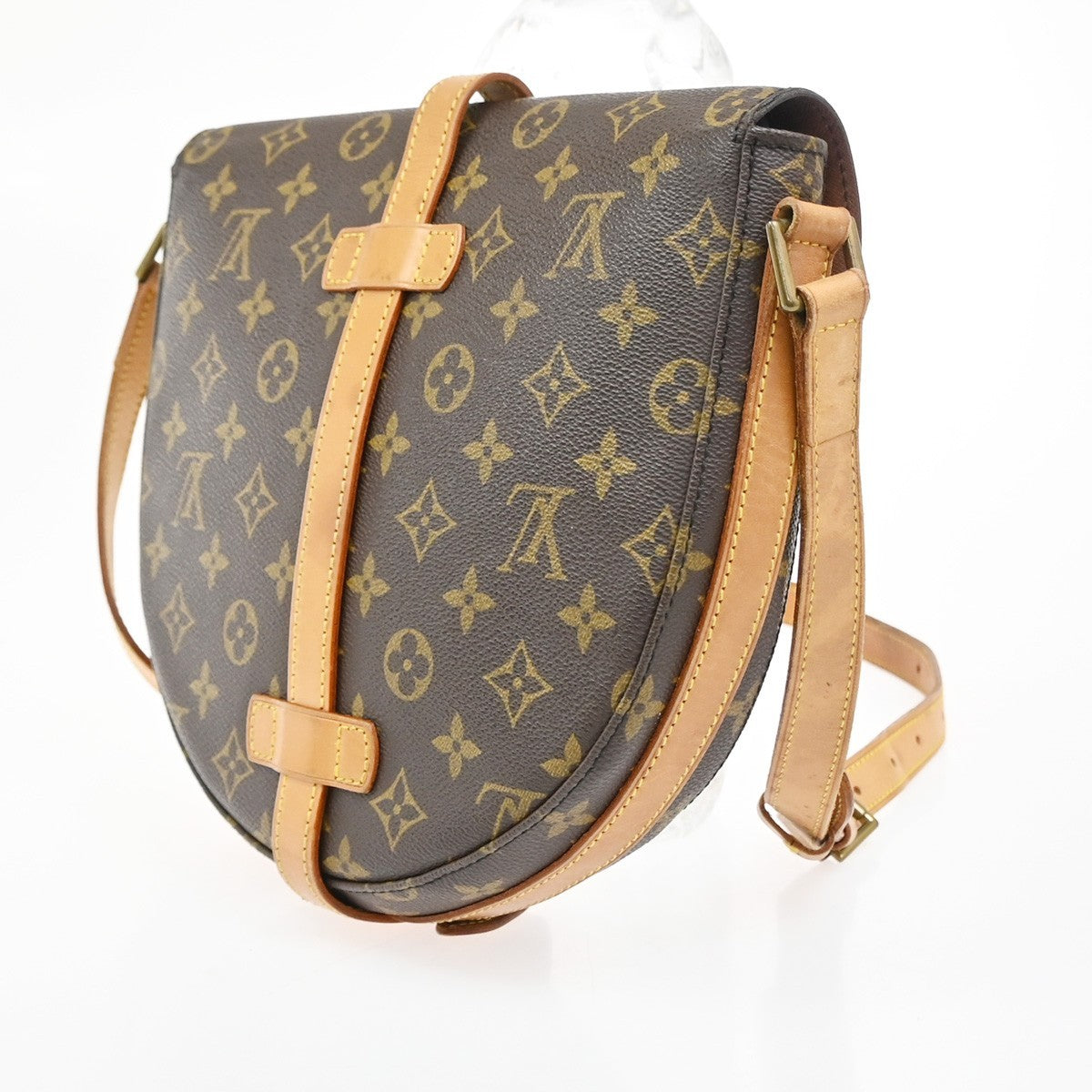 LOUIS VUITTON Chantilly GM Shoulder Bag Monogram Leather Brown M51232 81SA046
