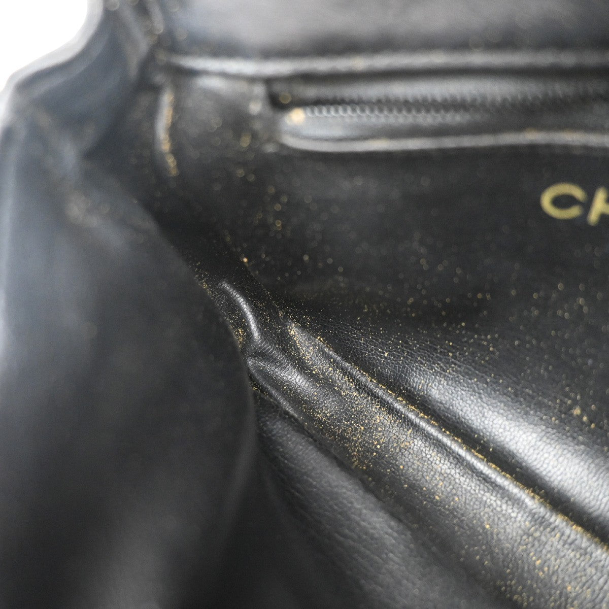 CHANEL CC Logo Matelasse Chain Belt Body Bum Bag Leather Black 19RF729