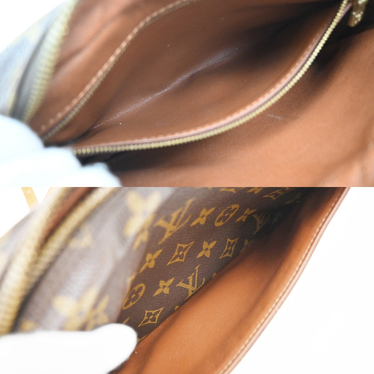 LOUIS VUITTON Trocadero 24 Shoulder Bag Monogram Leather Brown M51276 88YJ028