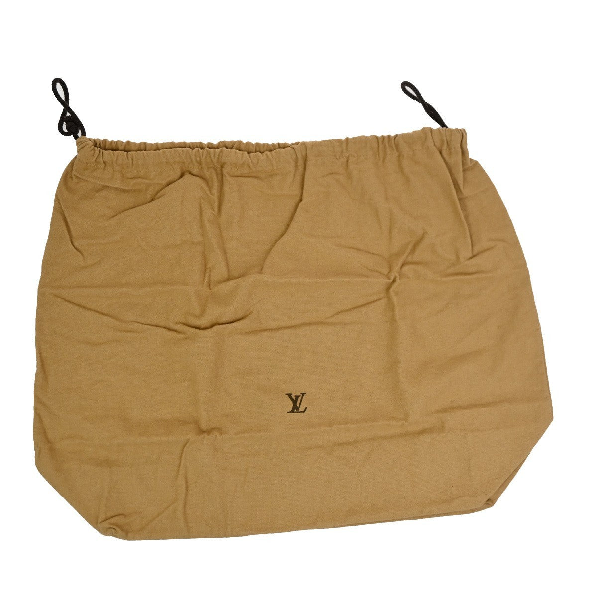 LOUIS VUITTON Logo 10 Set Dust Bags Drawstring Canvas Cotton Beige Brown 09DA260