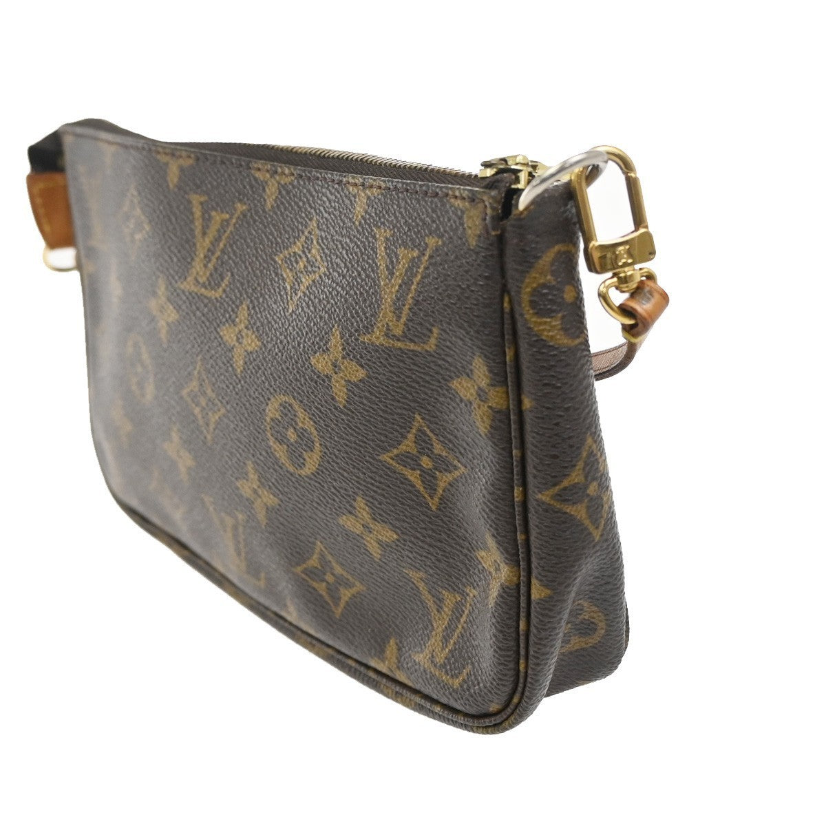 LOUIS VUITTON Pochette Accessoires Hand Bag Monogram Leather BN M51980 18CA666