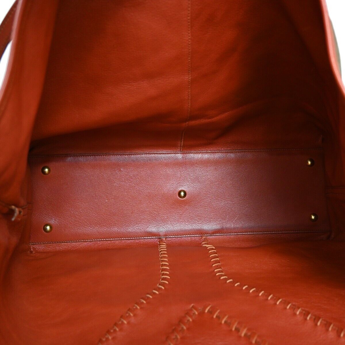 YVES SAINT LAURENT Neo Double Reversible Shoulder Bag Leather Red Gold 33EA097