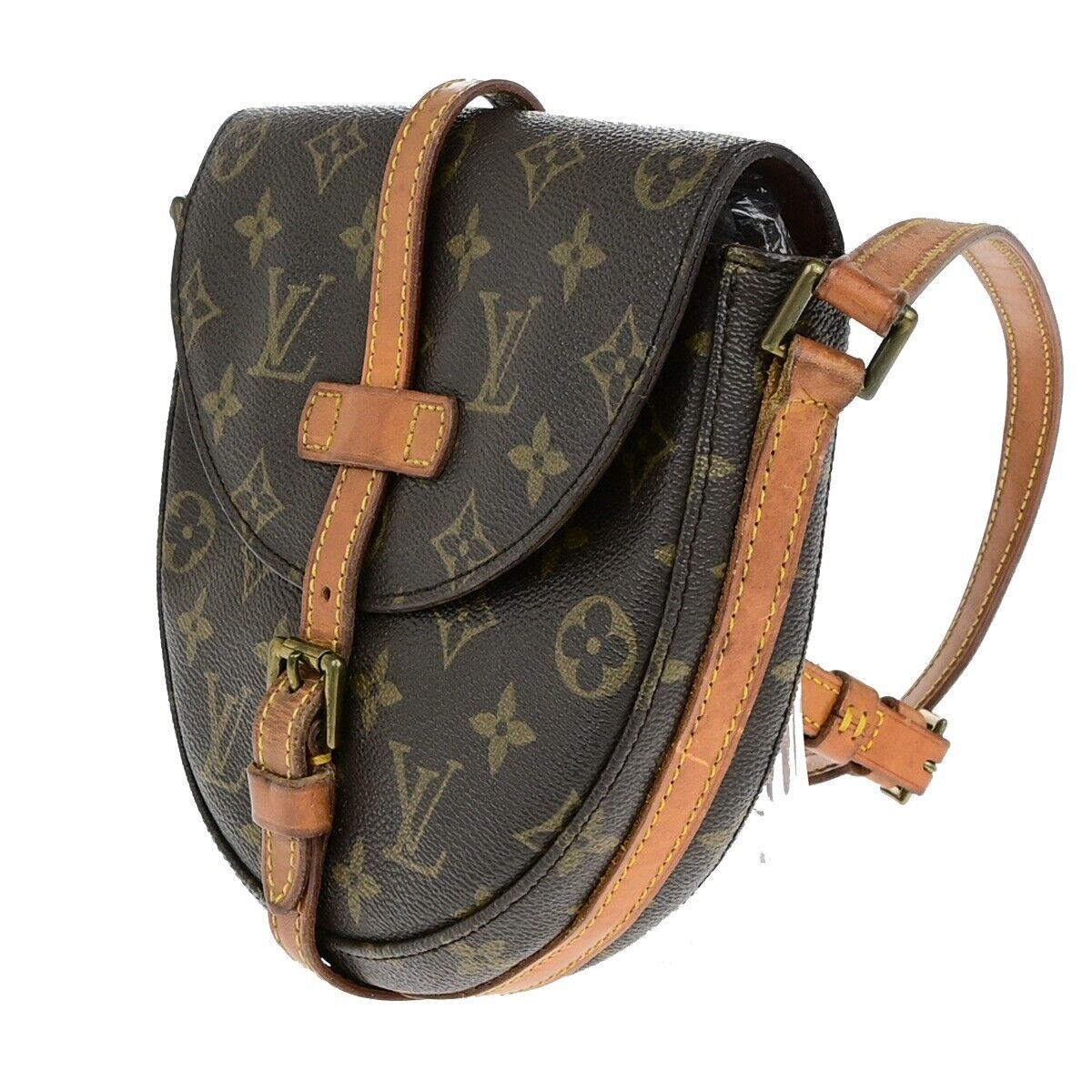 LOUIS VUITTON Chantilly PM Shoulder Bag Monogram Leather Brown M51234 80EC955